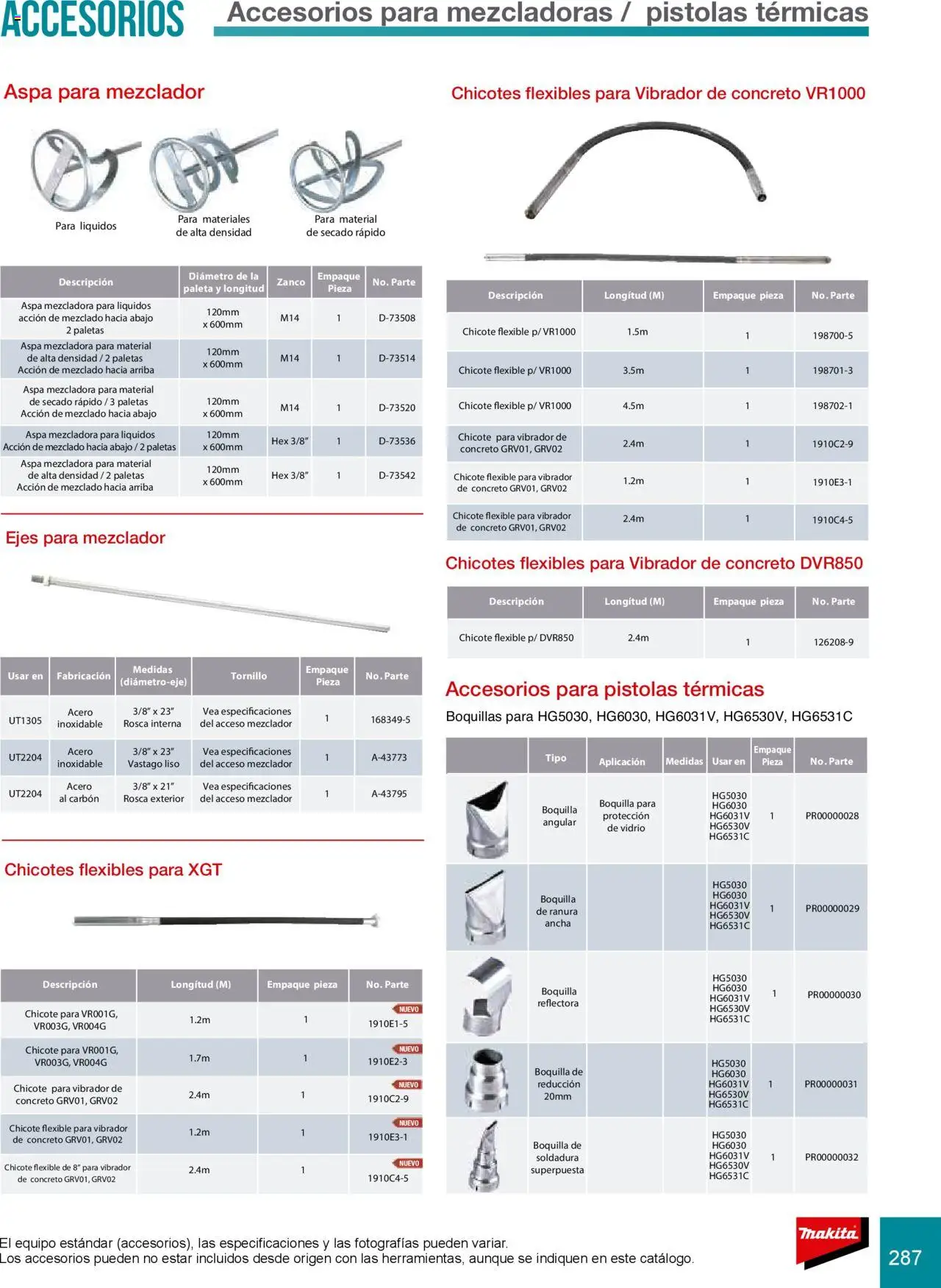 Nuevas ofertas de Makita válidas en toda la República Mexicana desde el 08.07.2024. ¡Encuentra las mejores ofertas en Makita catálogo Accesorios! | Página: 287 | Productos: Paleta, Tornillo, Flexible, Mezclador