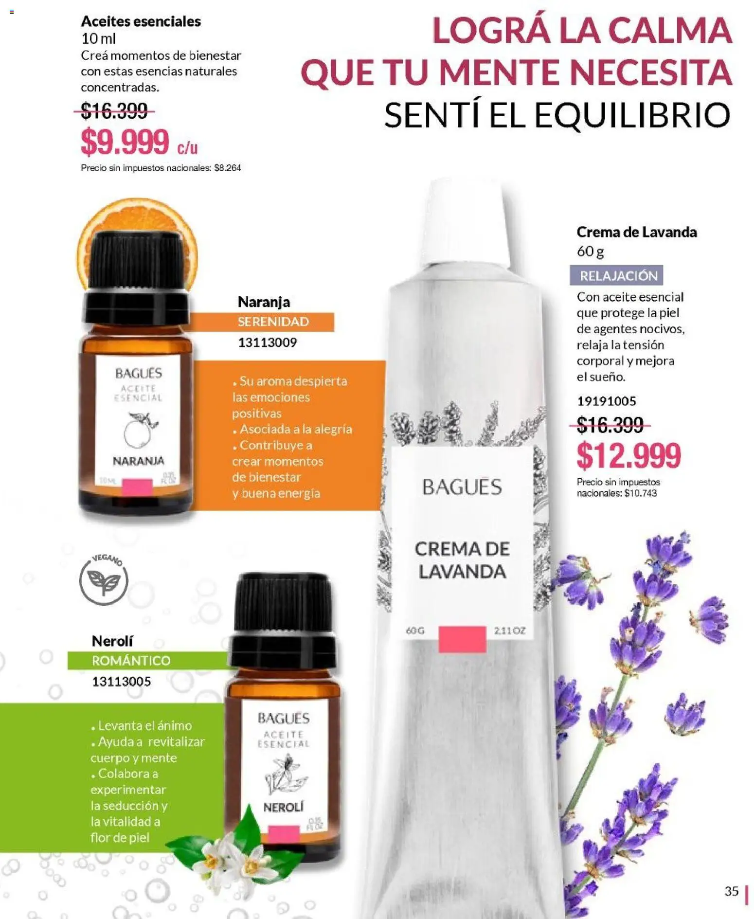 Bagués - Catálogo │ válido desde el 09.02.2026 | Página: 35 | Productos: Aceite, Esencias, Crema