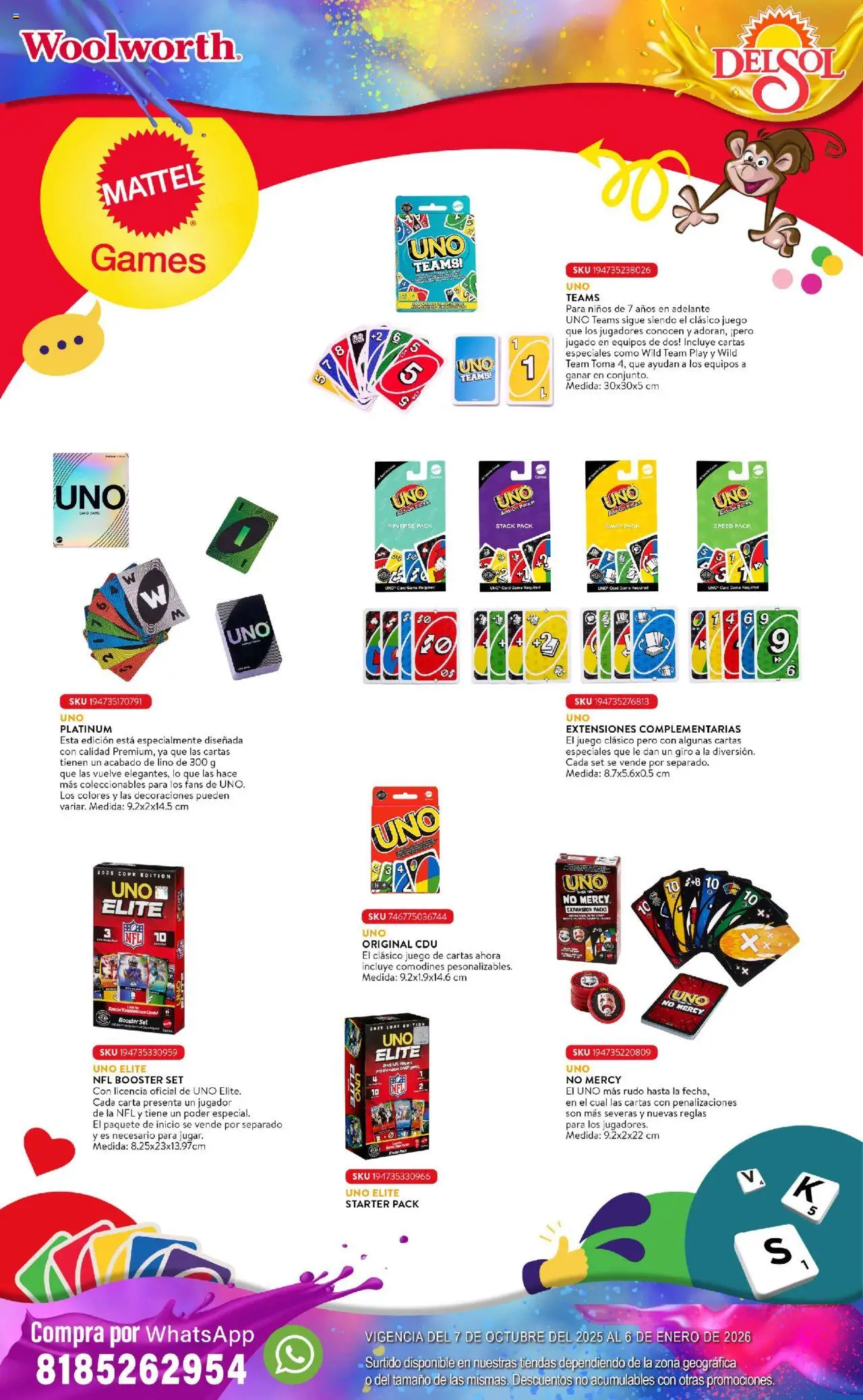 Nuevas ofertas de Del Sol y Woolworth válidas en toda la República Mexicana desde el 07.10.2025. ¡Encuentra las mejores ofertas en Del Sol y Woolworth - Catálogo Castillo Del Juguete! | Página: 111 | Productos: Juego