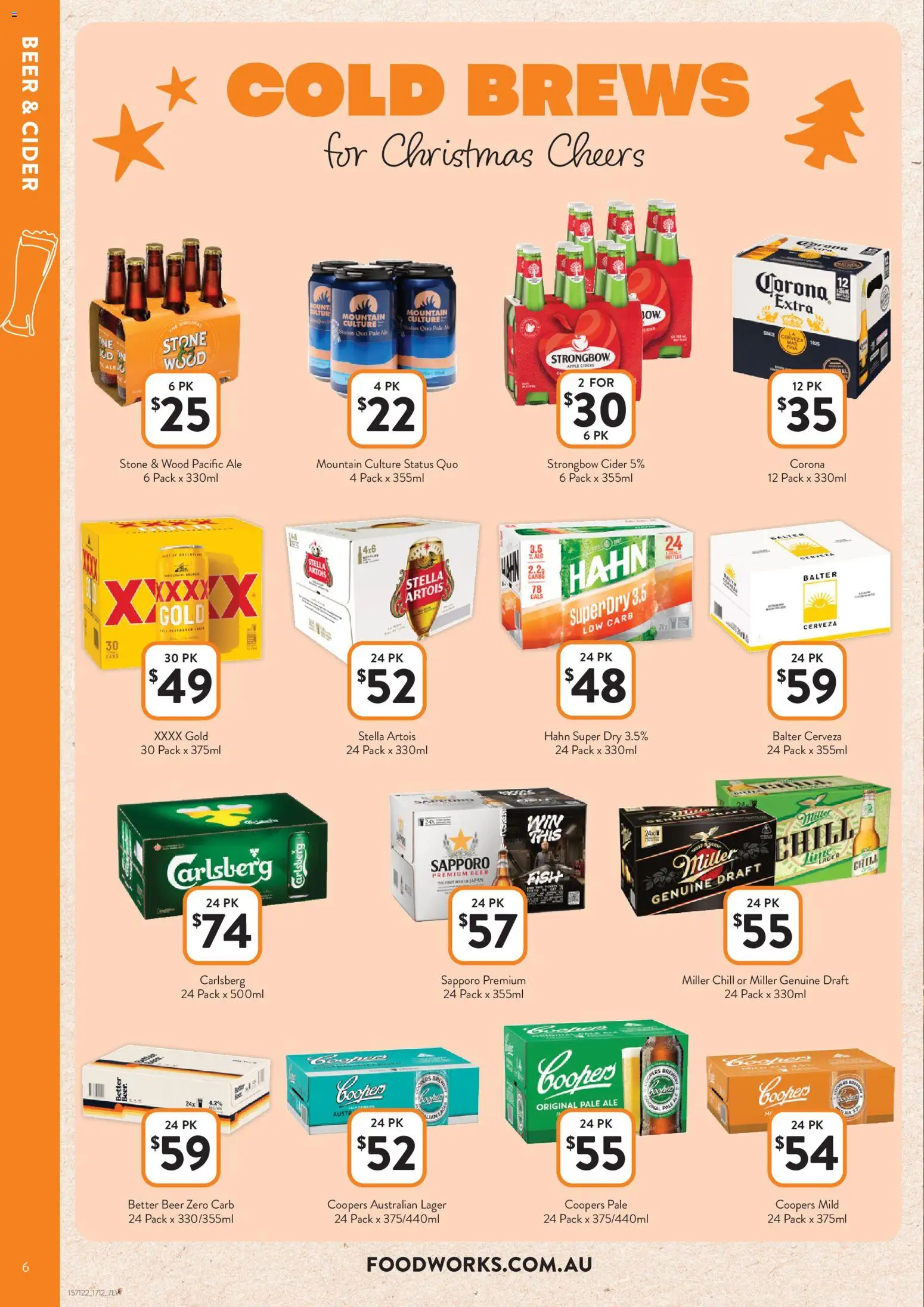 Foodworks catalogue - valid from 17.12.2025 | Page: 6 | Products: Beer, Fish, Wood