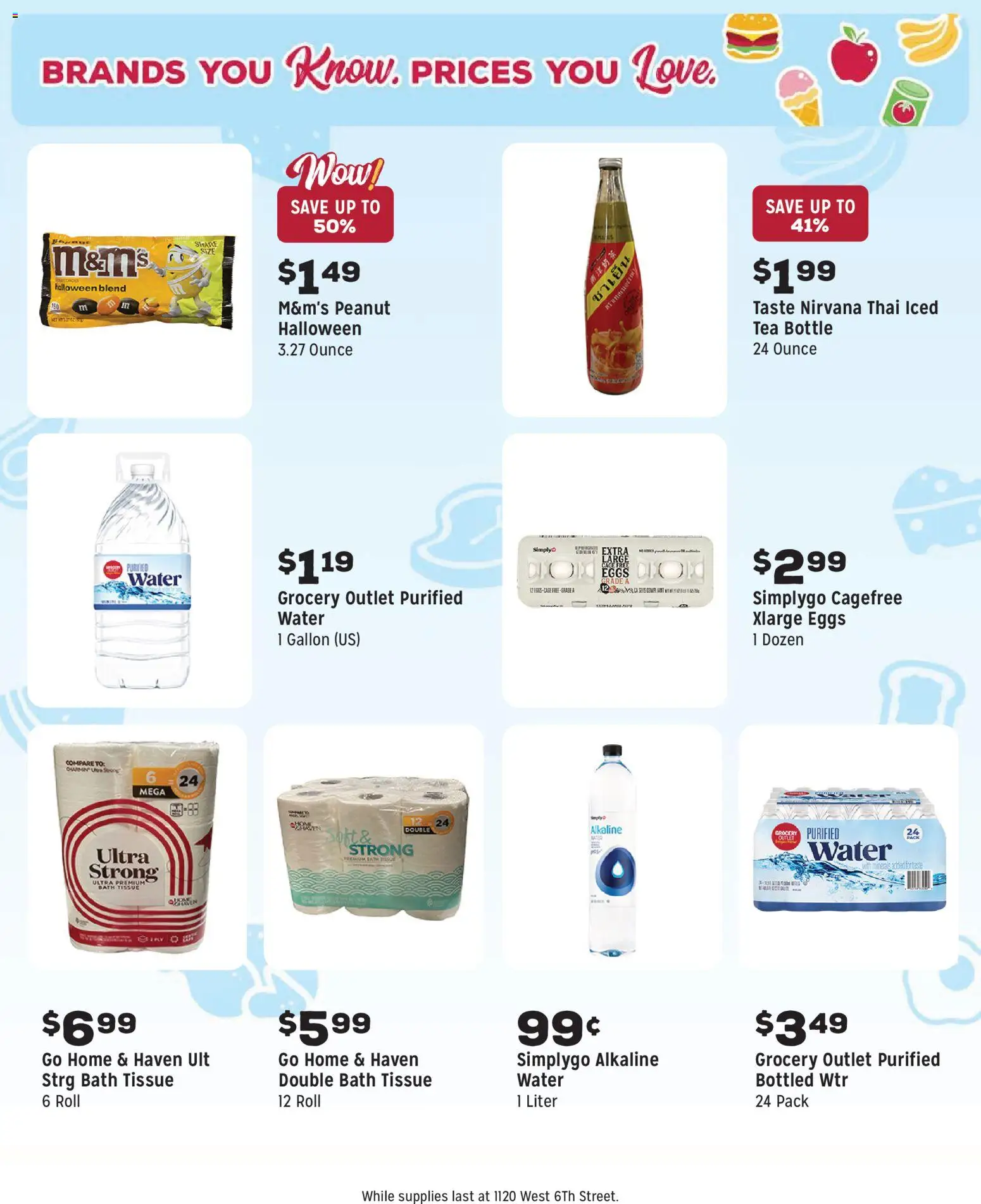 Grocery Outlet Weekly Ad - CA - valid from 22.10.2025 | Page: 13 | Products: Bath, Eggs, Tea, Water