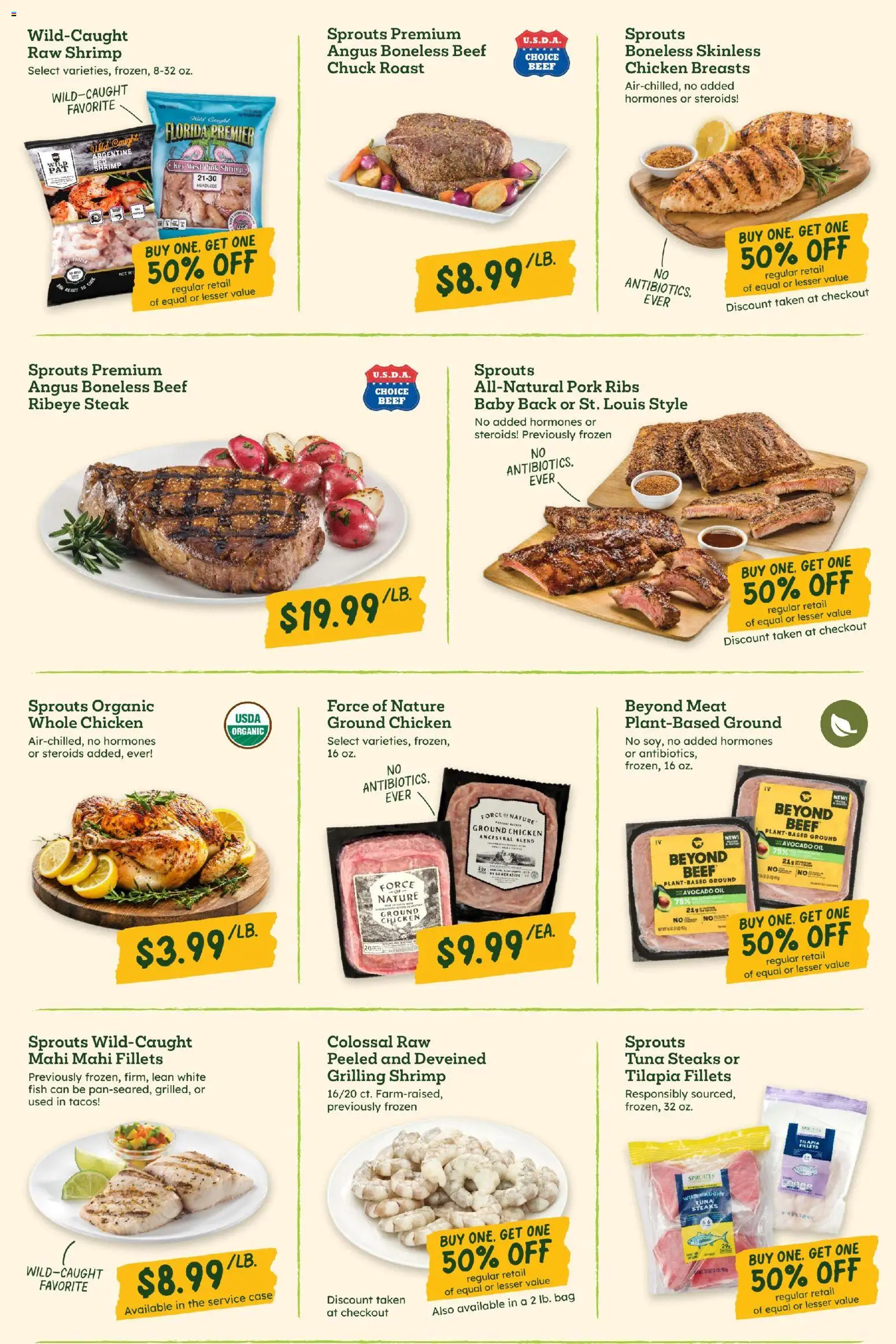 Sprouts Weekly Ad - valid from 08.04.2026 | Page: 4 | Products: Oil, Beef, Avocado, Case