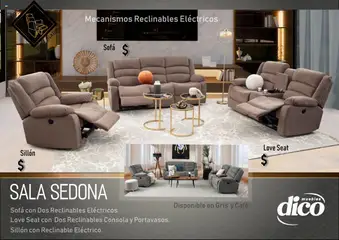 Vista previa de Muebles Dico - Catálogo Salas reclinables, nuevo folleto de la tienda, válido en México a partir del 25.09.2025 | Página: 22 | Productos: Sofá, Sillón, Sales