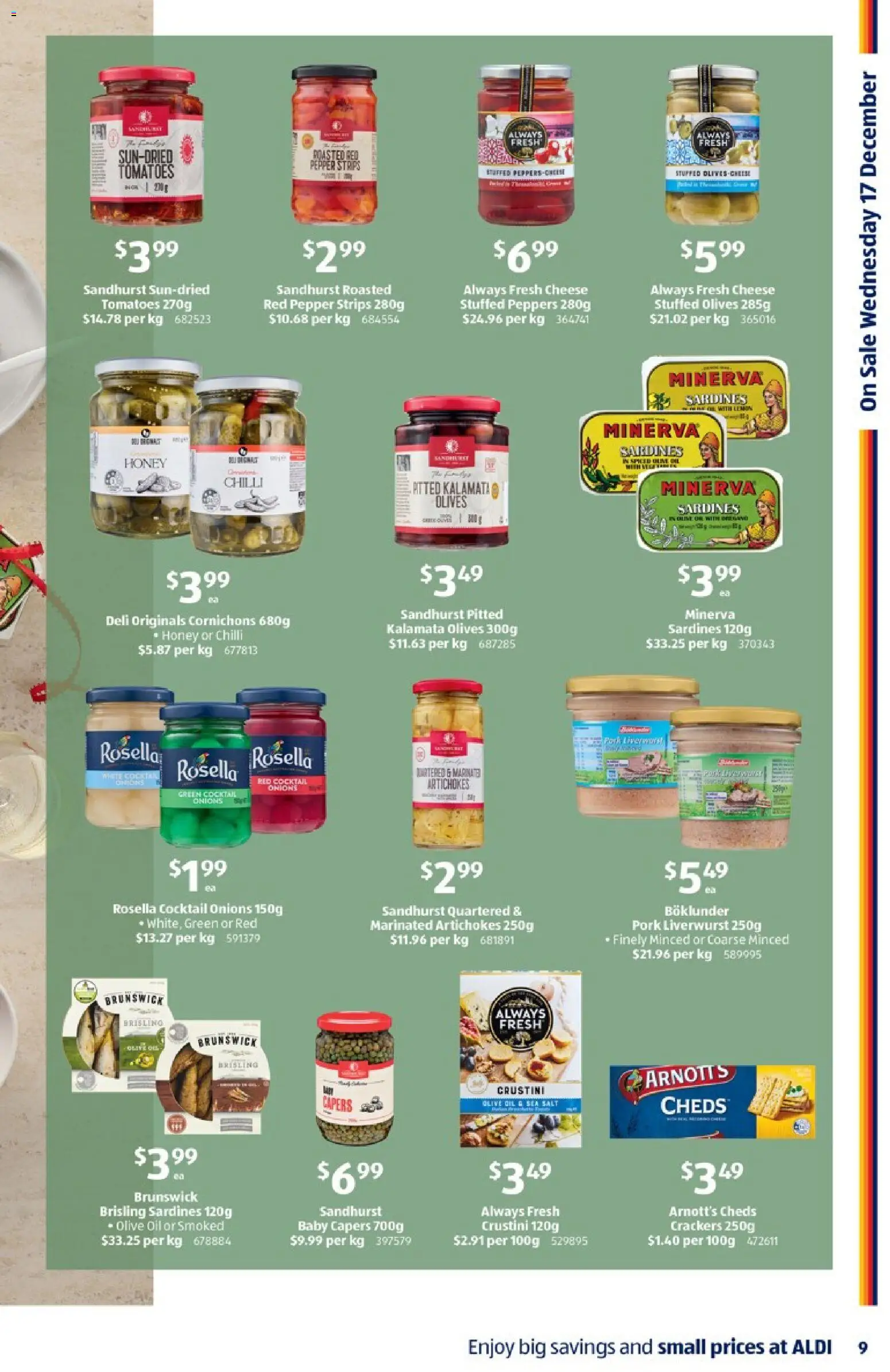 Aldi catalogue - valid from 17.12.2025 | Page: 9 | Products: Oil, Pork, Tomatoes, Onions