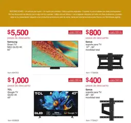 Vista previa de Costco catálogo Pre-Navideños, nuevo folleto de la tienda, válido en México a partir del 10.11.2025 | Página: 3 | Productos: Soporte para TV