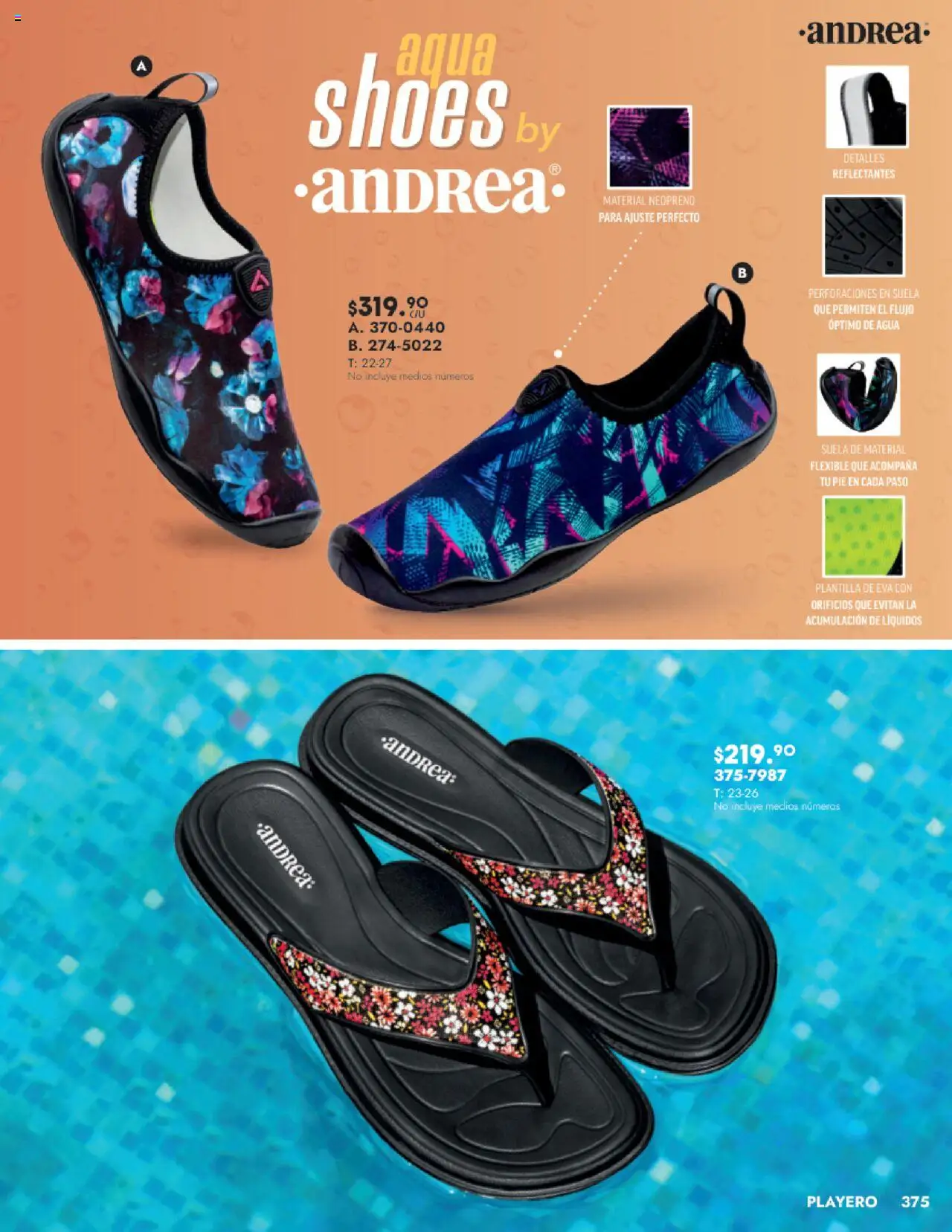 Nuevas ofertas de Andrea válidas en toda la República Mexicana desde el 24.08.2025. ¡Encuentra las mejores ofertas en Andrea - Catálogo Calzado Dama! | Página: 367 | Productos: Agua, Flexible