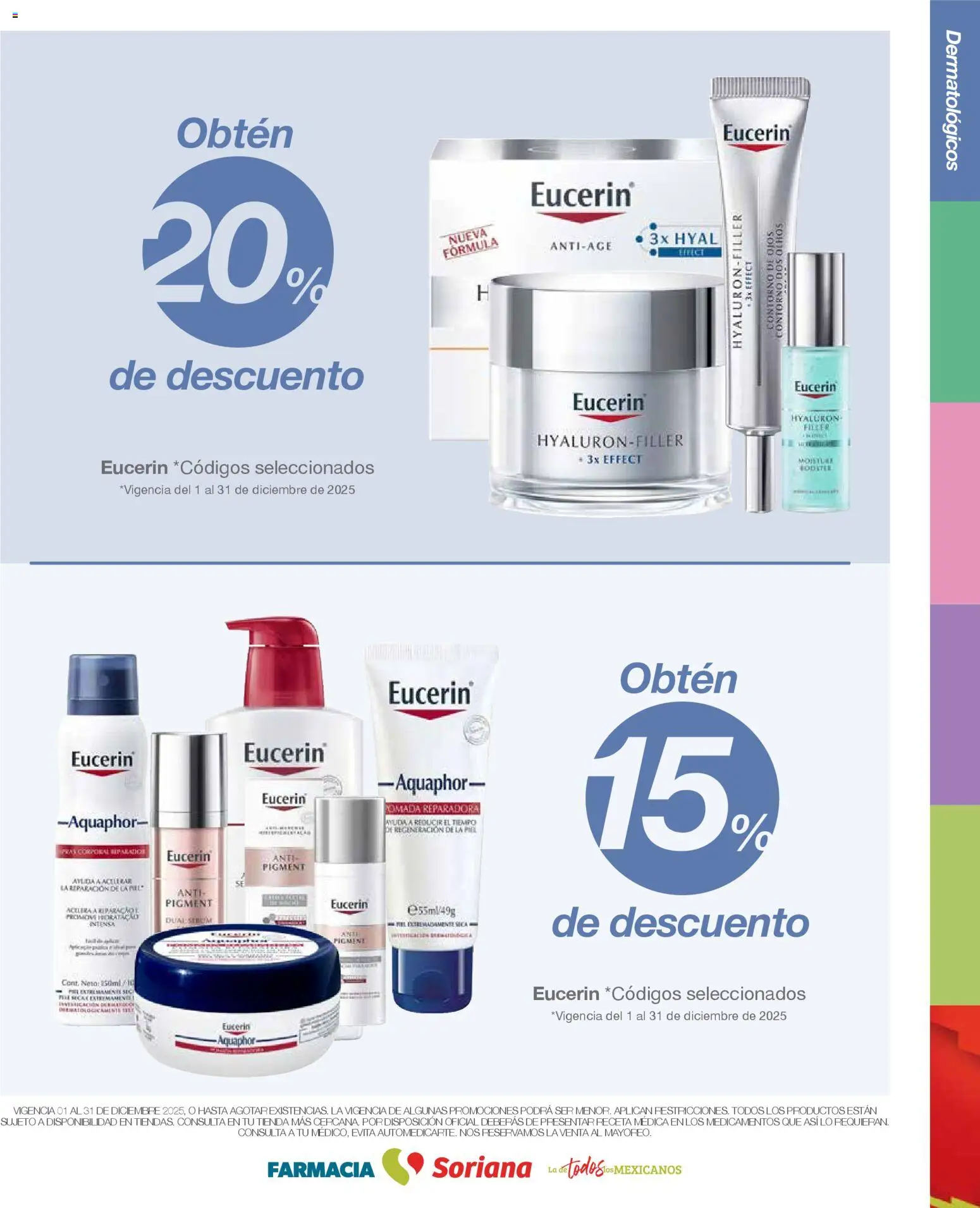 Nuevas ofertas de Soriana válidas en toda la República Mexicana desde el 01.12.2025. ¡Encuentra las mejores ofertas en Soriana - Folleto Farmacia Soriana Diciembre Mercado Nacional! | Página: 11