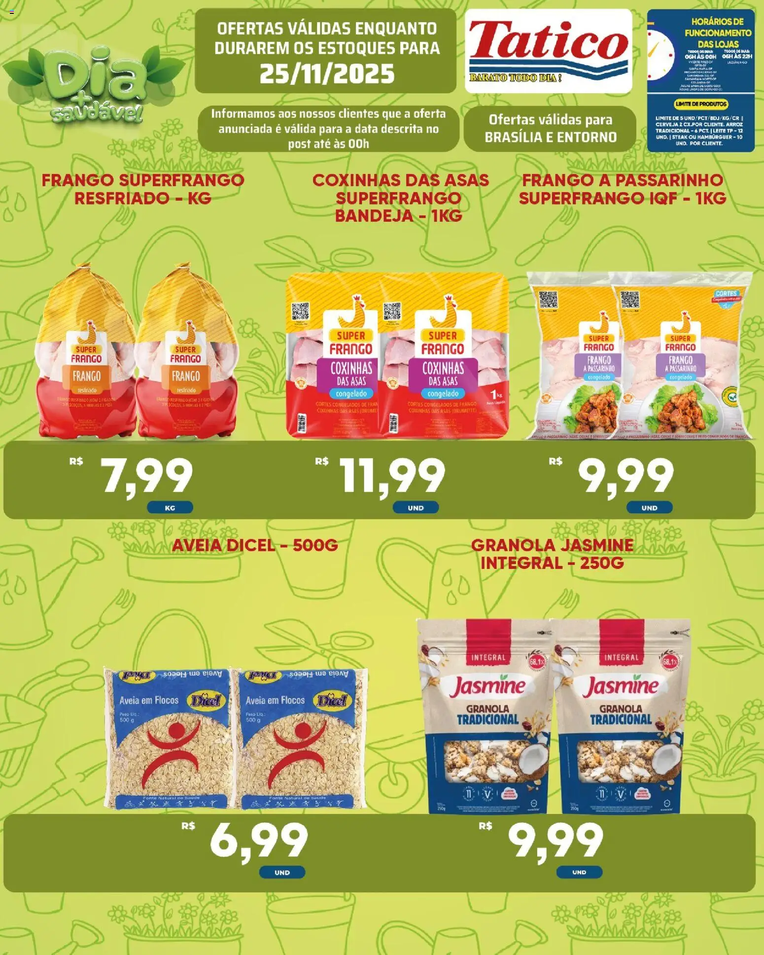 Tatico Folheto - válido de 25.11.2025 | Página: 8 | Produtos: Cerveja, Arroz, Hambúrguer, Bandeja