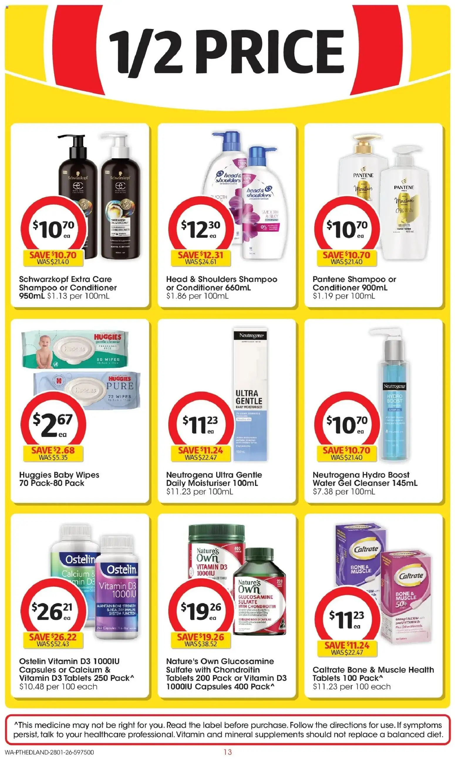 Coles catalogue - valid from 28.01.2026 | Page: 13 | Products: Fragrance, Shampoo, Moisturiser, Water