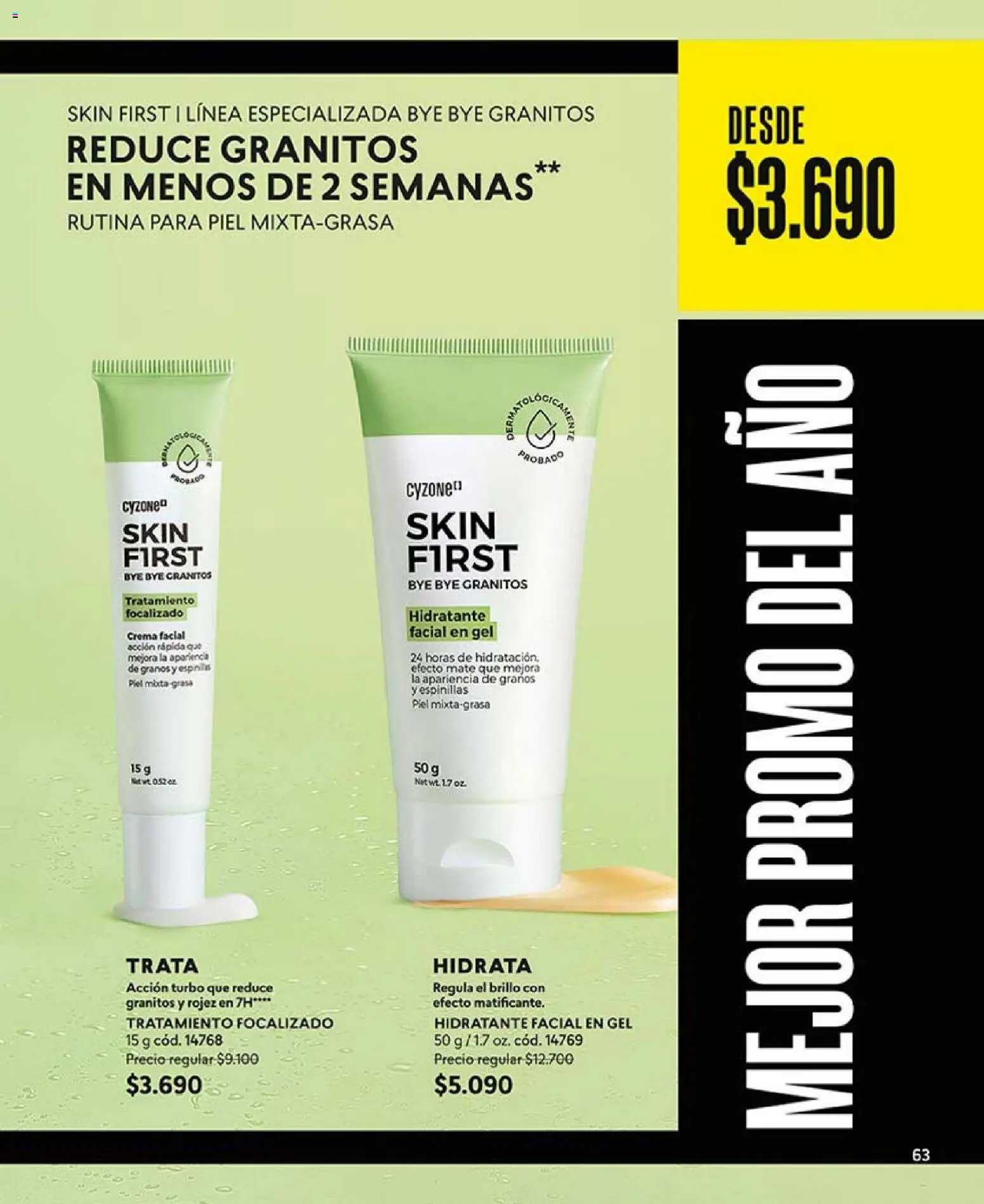 Catálogo CyZone Campaña 1 │ válido desde el 01.01.2026 | Página: 63 | Productos: Brillo, Mate, Crema