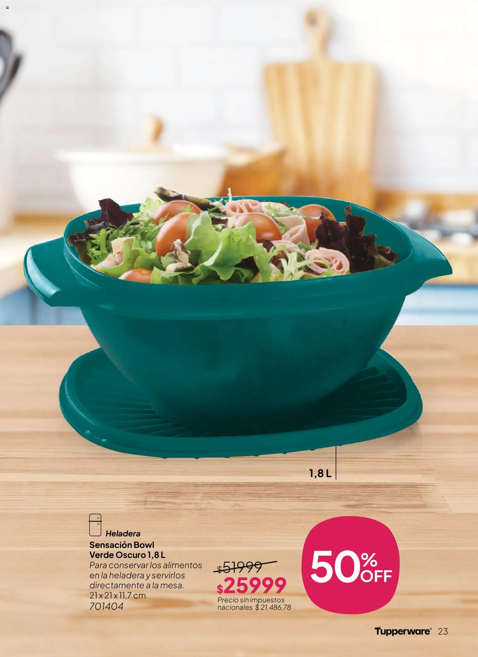 Tupperware Folleto │ válido desde el 10.11.2025 | Página: 23 | Productos: Bowl, Heladera