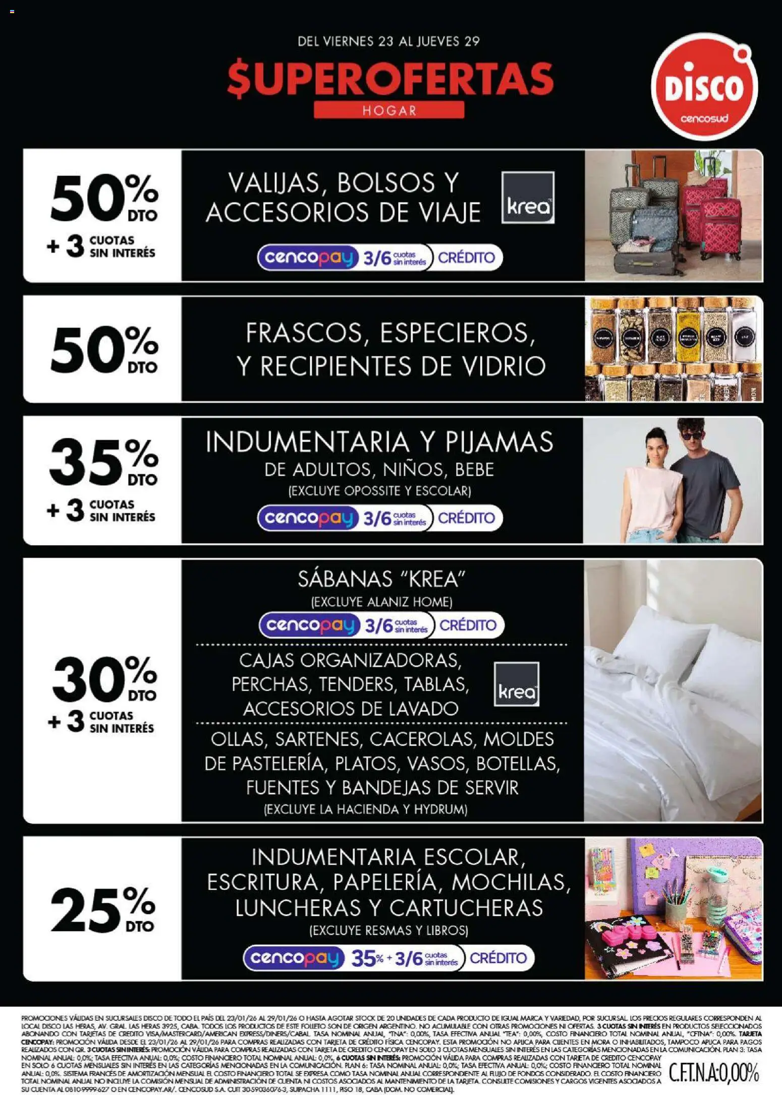 Disco - Ofertas | Electro, T. Libre y más │ válido desde el 23.01.2026 | Página: 2 | Productos: Disco, Sabanas