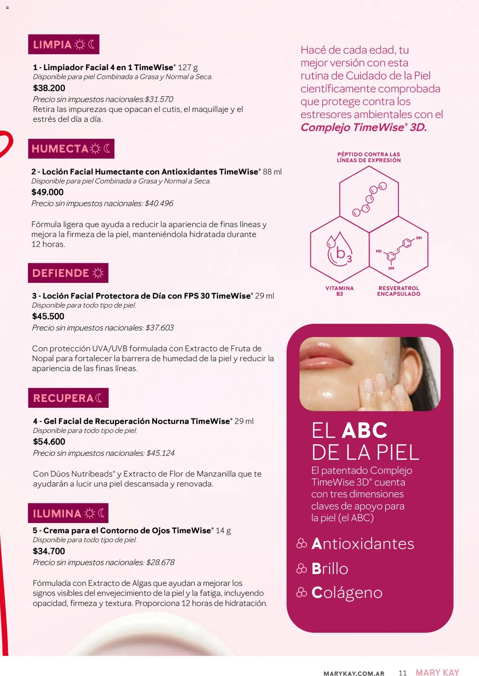 Mary Kay catálogo │ válido desde el 03.12.2025 | Página: 11 | Productos: Contorno de ojos, Contorno, Té, Limpiador facial