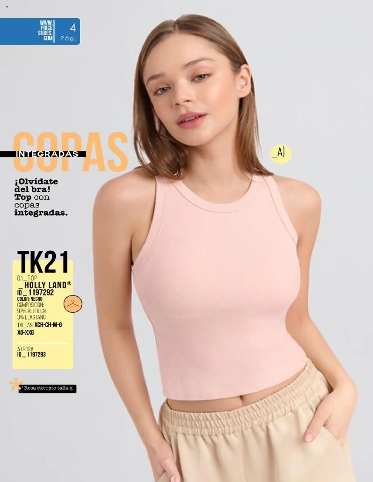 Nuevas ofertas de Price Shoes válidas en toda la República Mexicana desde el 11.08.2025. ¡Encuentra las mejores ofertas en Price Shoes - Catálogo Colección Ella ! | Página: 6 | Productos: Algodón, Top