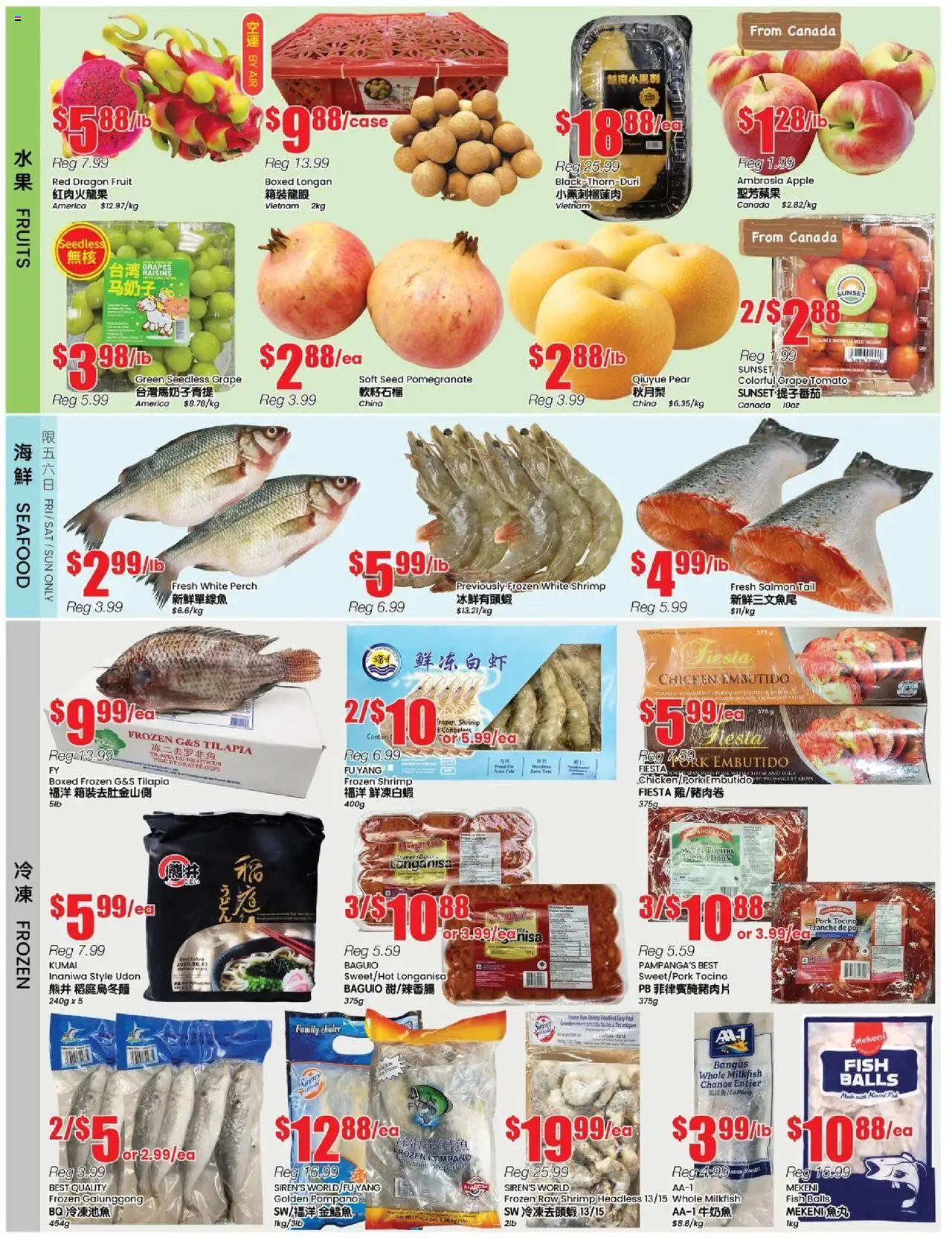Btrust Supermarket flyer valid from 03.10.2025 | Page: 2 | Products: Fish, Cheese, Eggs, Pork