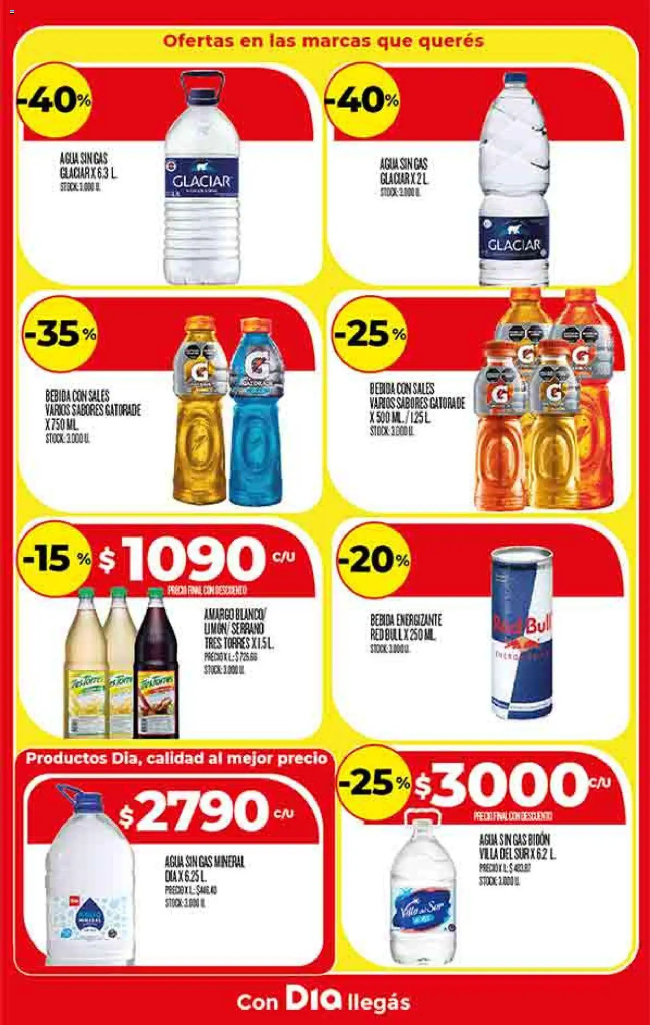 Supermercado DIA Ofertas │ válido desde el 20.08.2025 | Página: 16 | Productos: Bidón, Agua, Sales