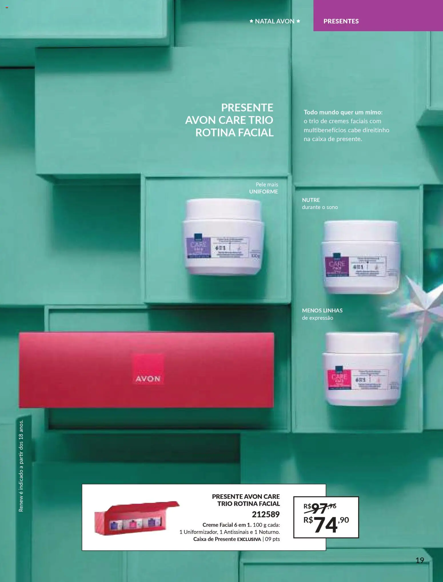 Avon Folheto - válido de 29.10.2025 | Página: 19 | Produtos: Caixa, Creme