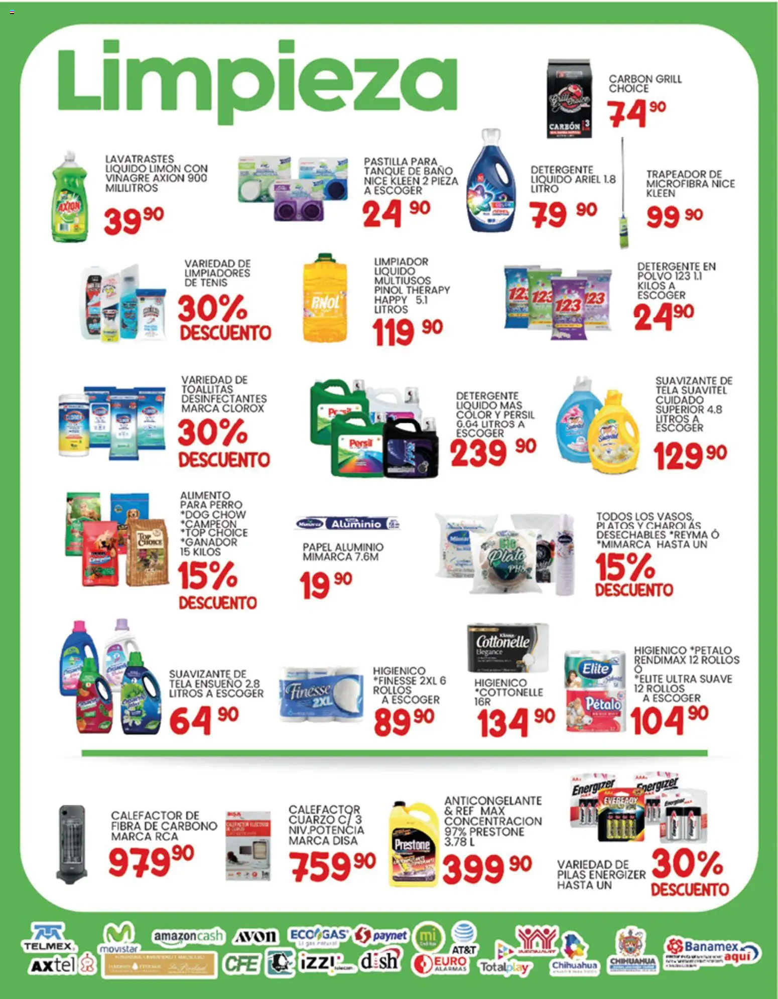 Nuevas ofertas de Alsuper válidas en toda la República Mexicana desde el 09.01.2026. ¡Encuentra las mejores ofertas en Alsuper folleto Chihuahua Capital! | Página: 5 | Productos: Vinagre, Limpiador, Alarma, Baño