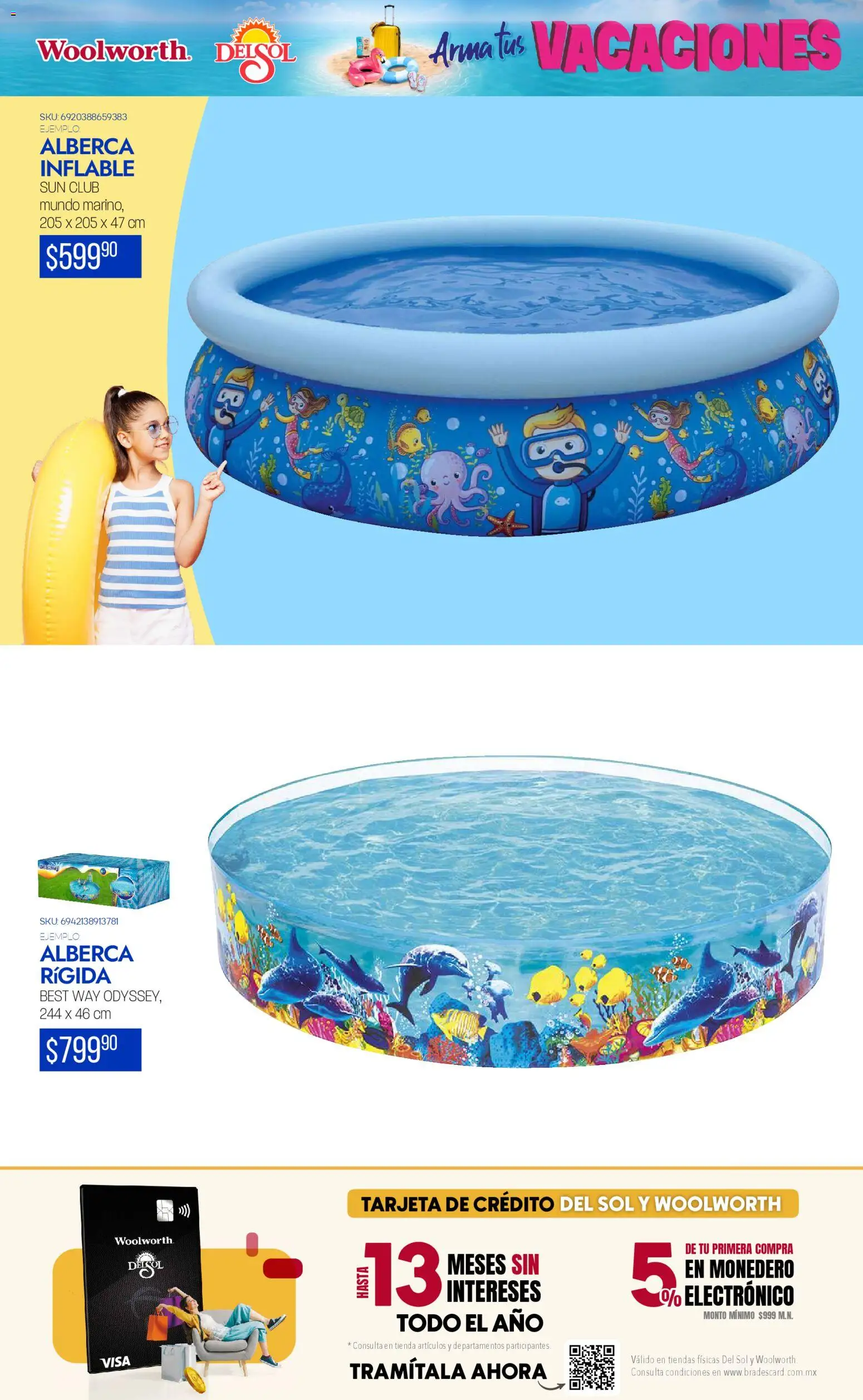 Nuevas ofertas de Del Sol y Woolworth catálogo Arma tus Vacaciones  válidas en toda la República Mexicana desde el 19.03.2026. ¡Encuentra las mejores ofertas en Del Sol y Woolworth catálogo Arma tus Vacaciones ! | Página: 3 | Productos: Monedero