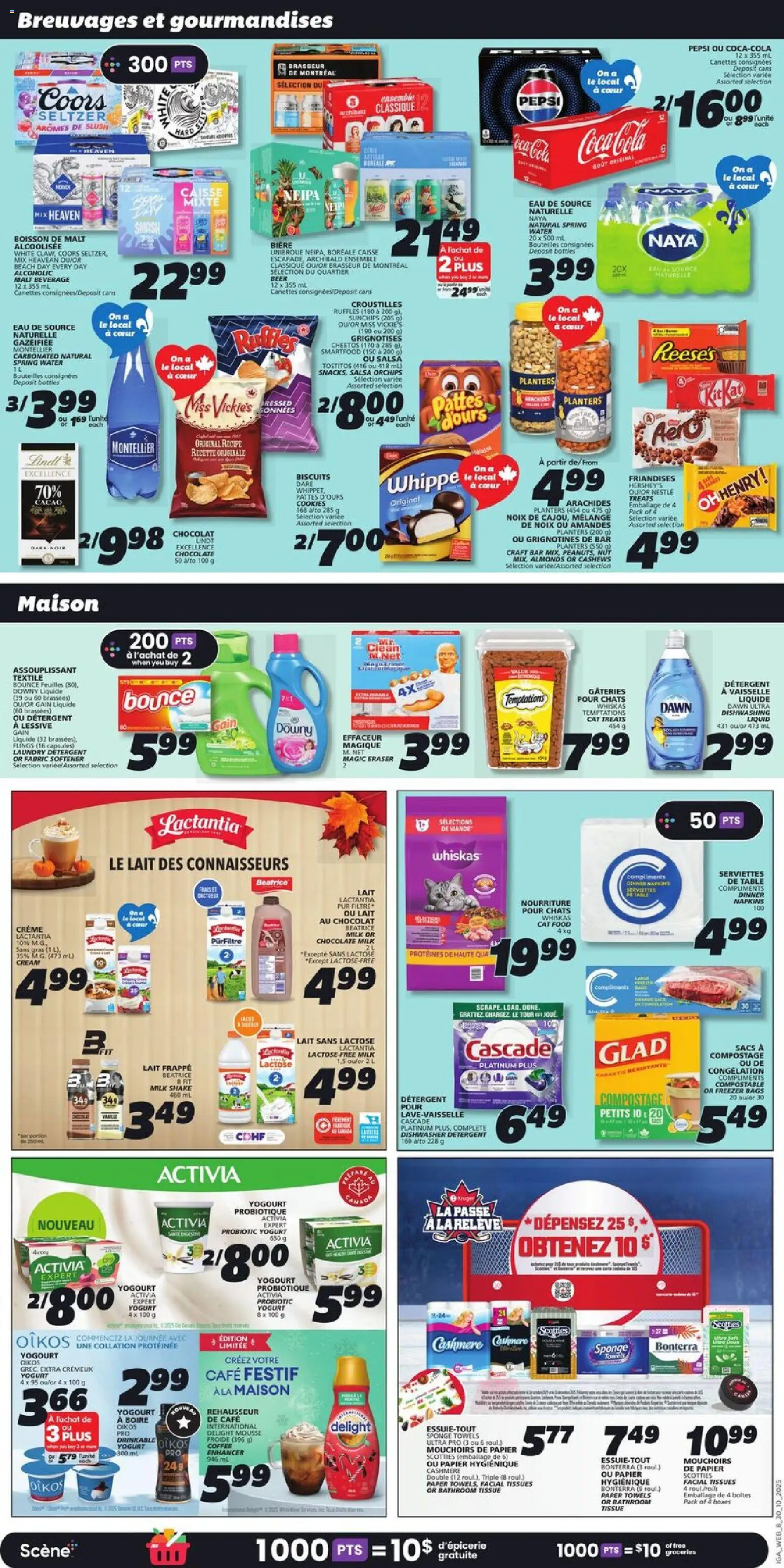 IGA flyer valid from 30.10.2025 | Page: 11 | Products: Hat, Dishwasher, Table, Yogurt