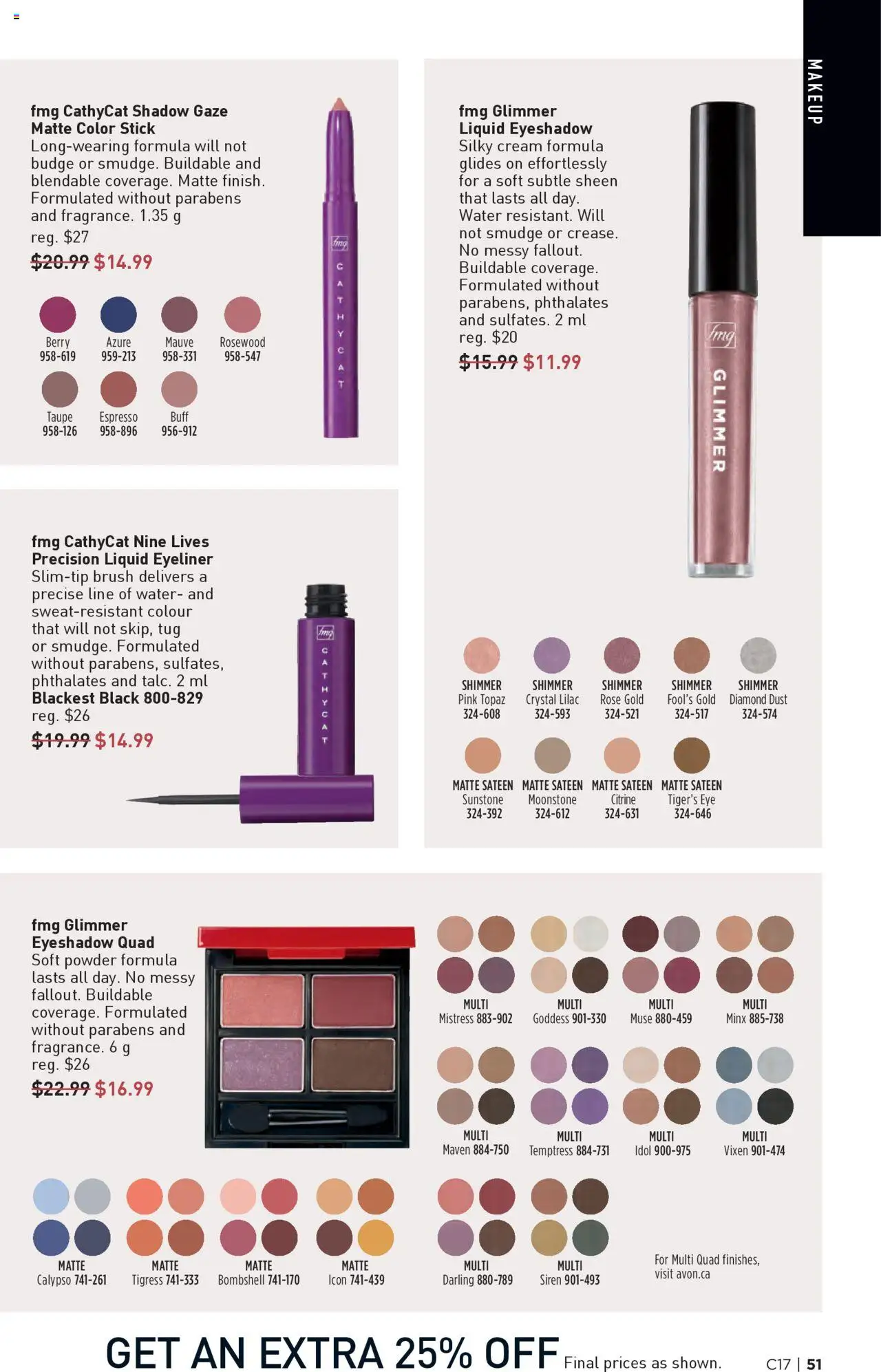 Avon flyer valid from 14.08.2025 | Page: 51 | Products: Cream, Powder, Brush, Eyeliner