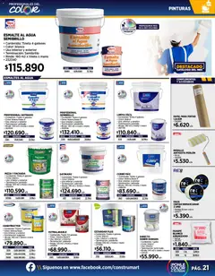 Construmart ofertas  válido desde el 01.11.2025 | Página: 21 | Productos: Agua, Mate, Pintura, Rodillo