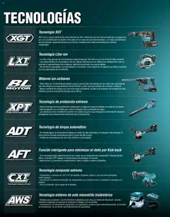 Vista previa de Makita - Catálogo, nuevo folleto de la tienda, válido en México a partir del 04.09.2025 | Página: 16 | Productos: Ventilador, Agua, Batería, Polvo