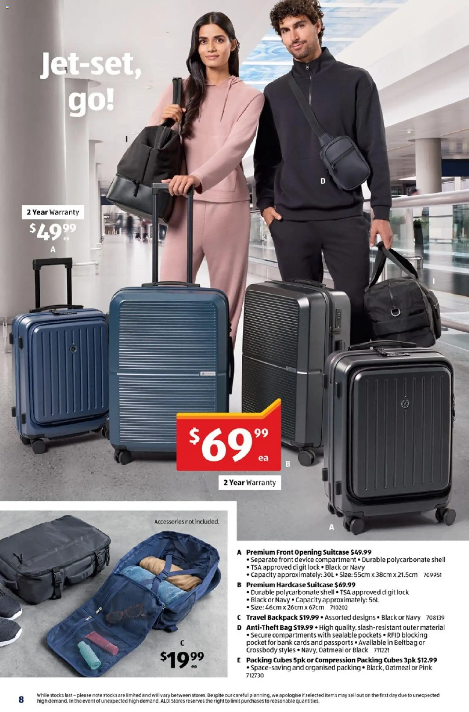 Aldi catalogue - valid from 06.05.2026 | Page: 8 | Products: Compression, Crossbody, Suitcase, Device