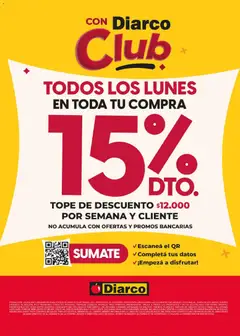 Vista previa Diarco - Descuento Socios Club válido desde el 27.04.2026