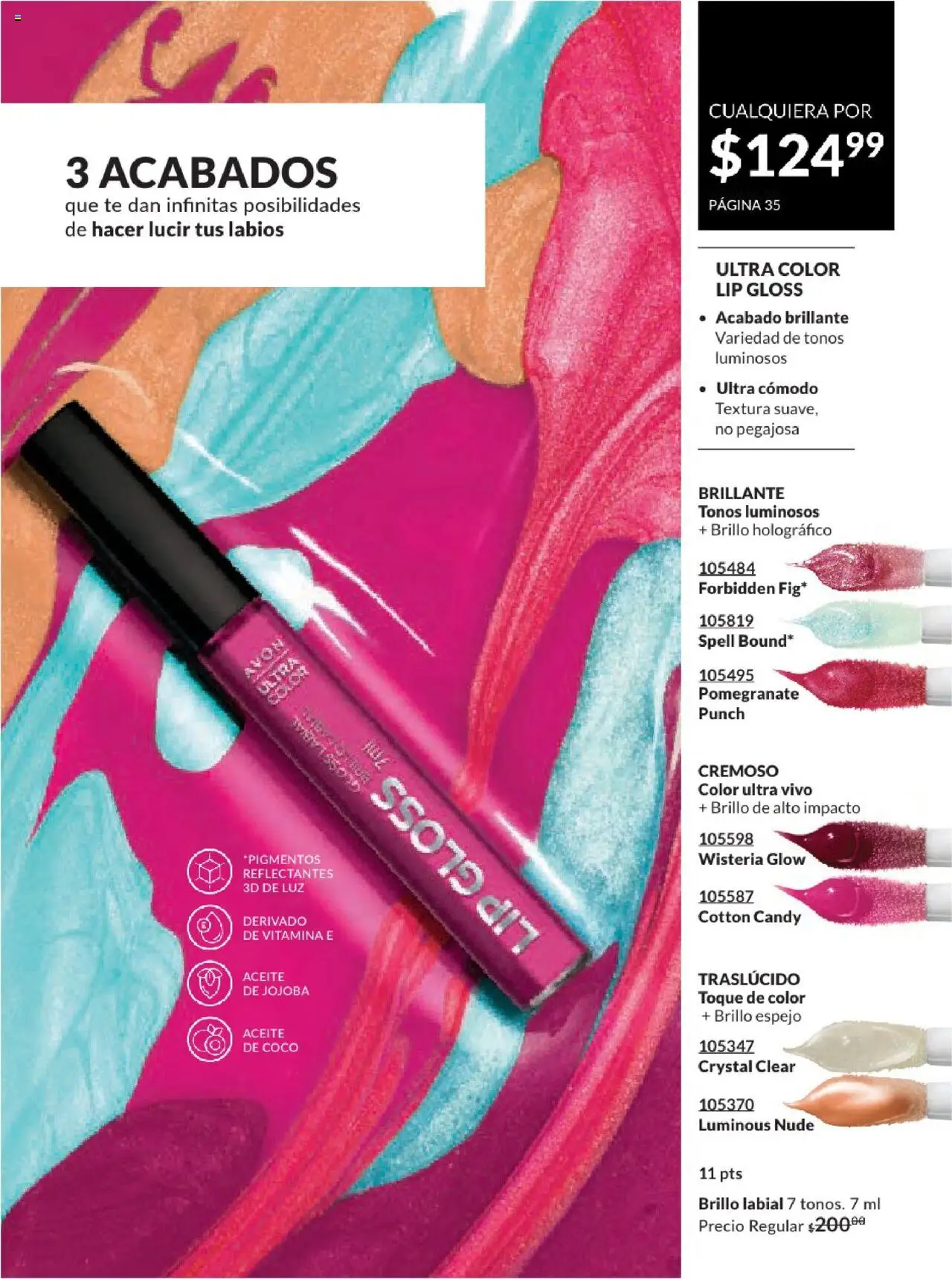 Nuevas ofertas de AVON válidas en toda la República Mexicana desde el 17.03.2025. ¡Encuentra las mejores ofertas en AVON campaña 7 2025! | Página: 35 | Productos: Brillo, Aceite, Té, Espejo