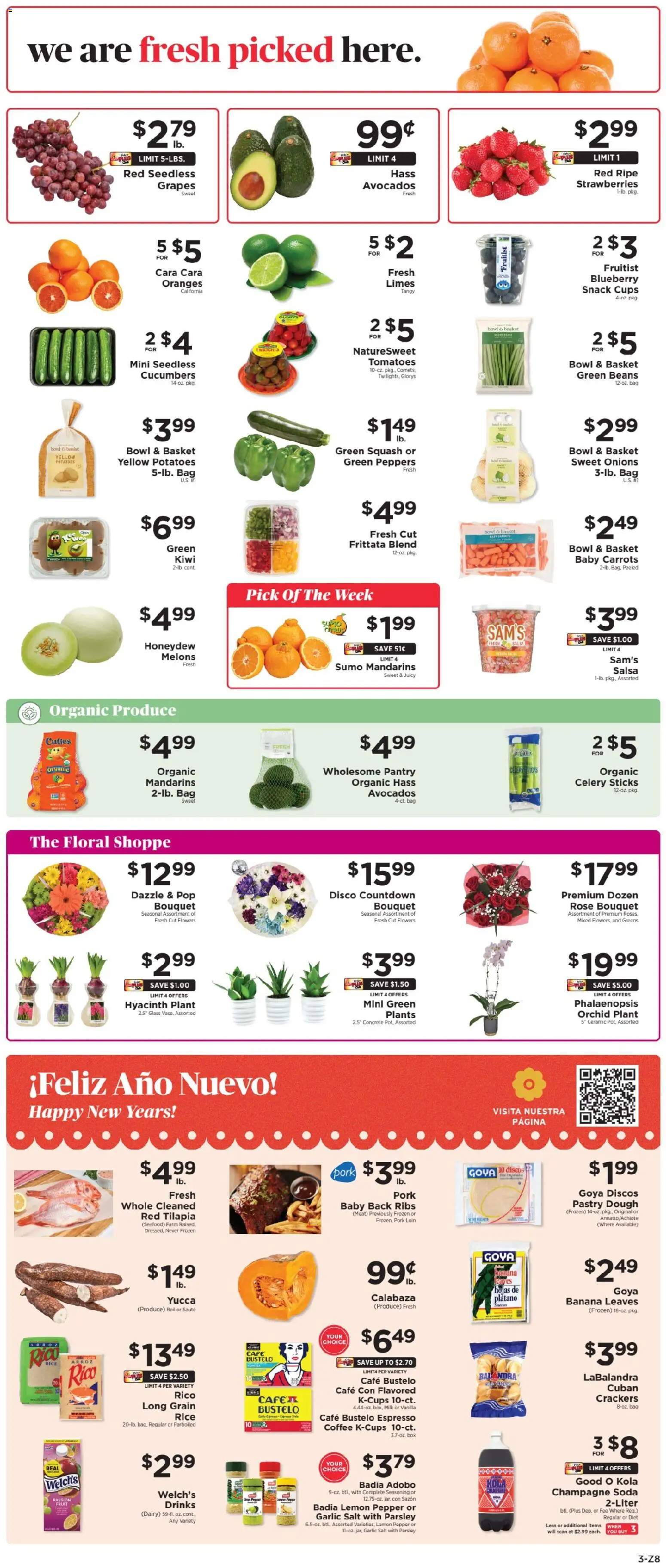 ShopRite Weekly Ad - valid from 26.12.2025 | Page: 3 | Products: Squash, Lemon, Garlic, Bag