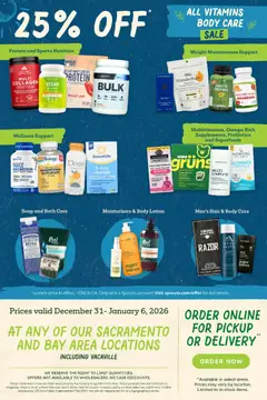 Preview of Sprouts weekly ads valid from 31.12.2025 | Page: 14