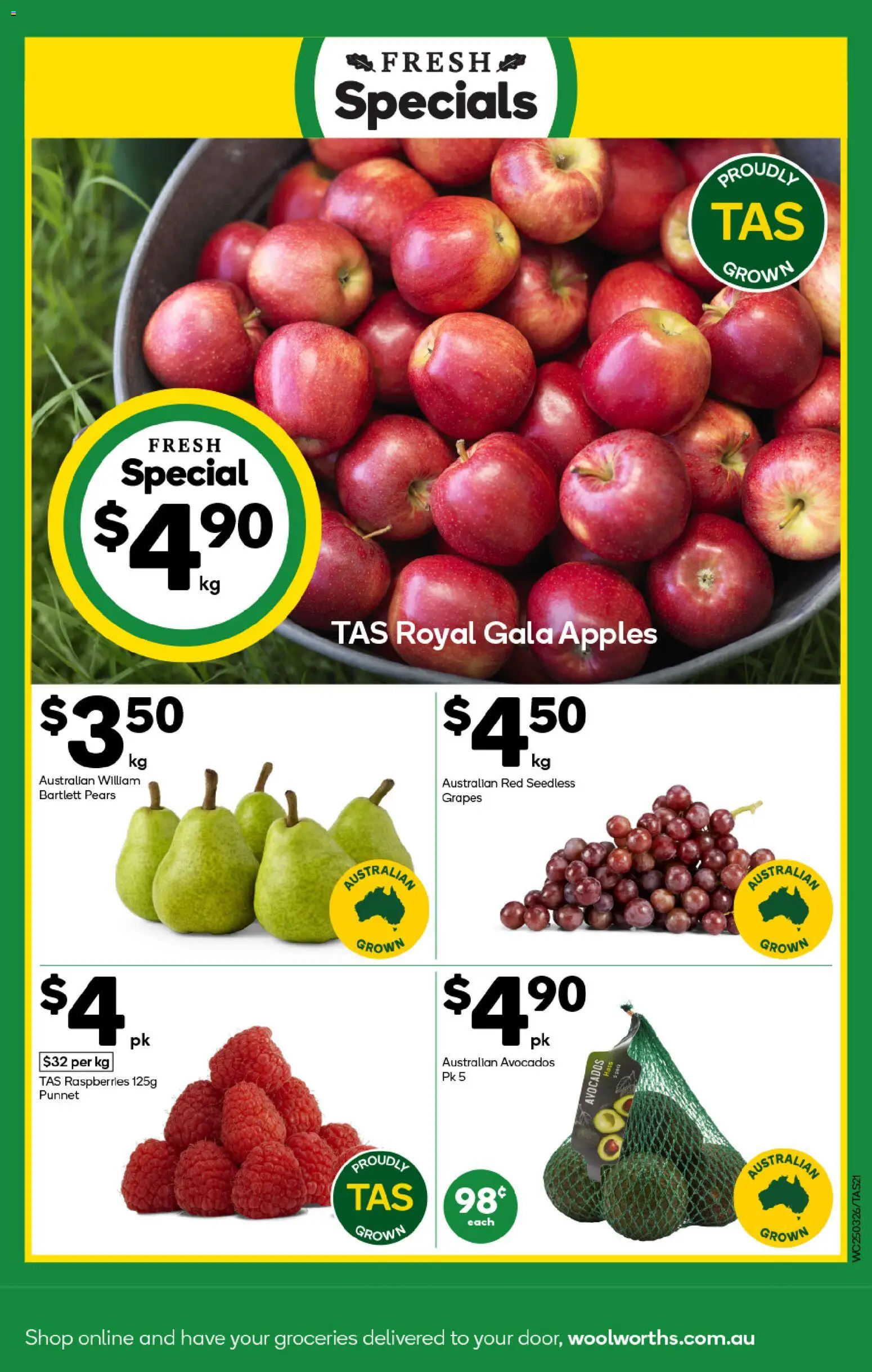 Woolworths catalogue - valid from 25.03.2026 | Page: 21 | Products: Apples, Grapes