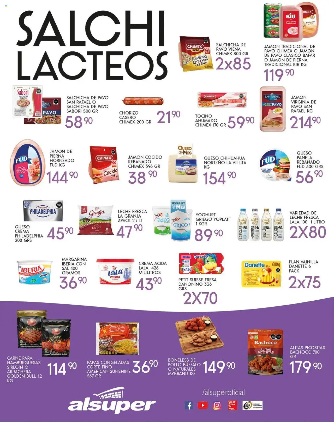 Nuevas ofertas de Alsuper válidas en toda la República Mexicana desde el 26.09.2025. ¡Encuentra las mejores ofertas en Alsuper - Folleto Durango! | Página: 3 | Productos: Fresa, Sal, Crema, Queso