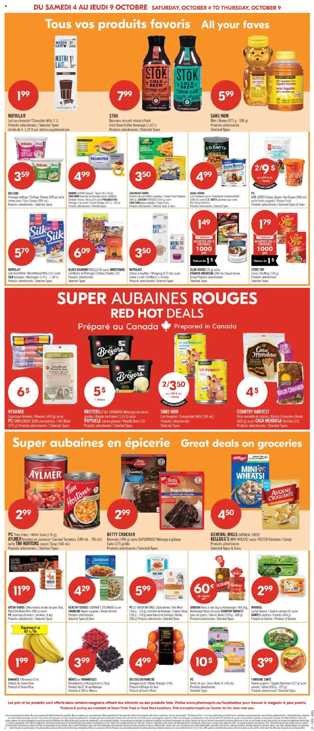 Pharmaprix flyer valid from 04.10.2025 | Page: 5 | Products: Salad, Turkey, Stove, Coffee