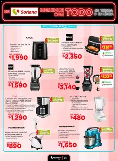 Vista previa de Soriana - Seguimos con todo Híper Nacional, nuevo folleto de la tienda, válido en México a partir del 18.11.2025 | Página: 25 | Productos: Café, Licuadora, Cafetera, Té