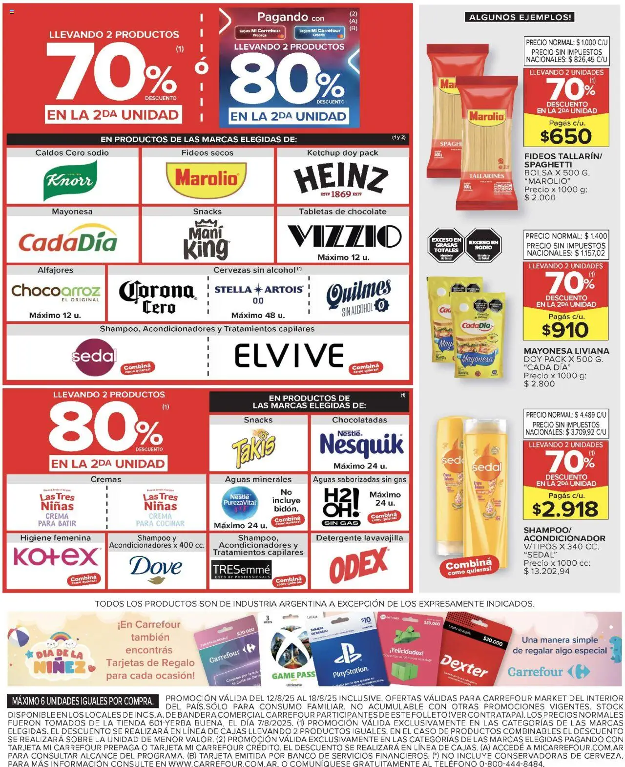 Carrefour Market catálogo │ válido desde el 12.08.2025 | Página: 6 | Productos: Sobre, Mani, Chocolate, Fideos
