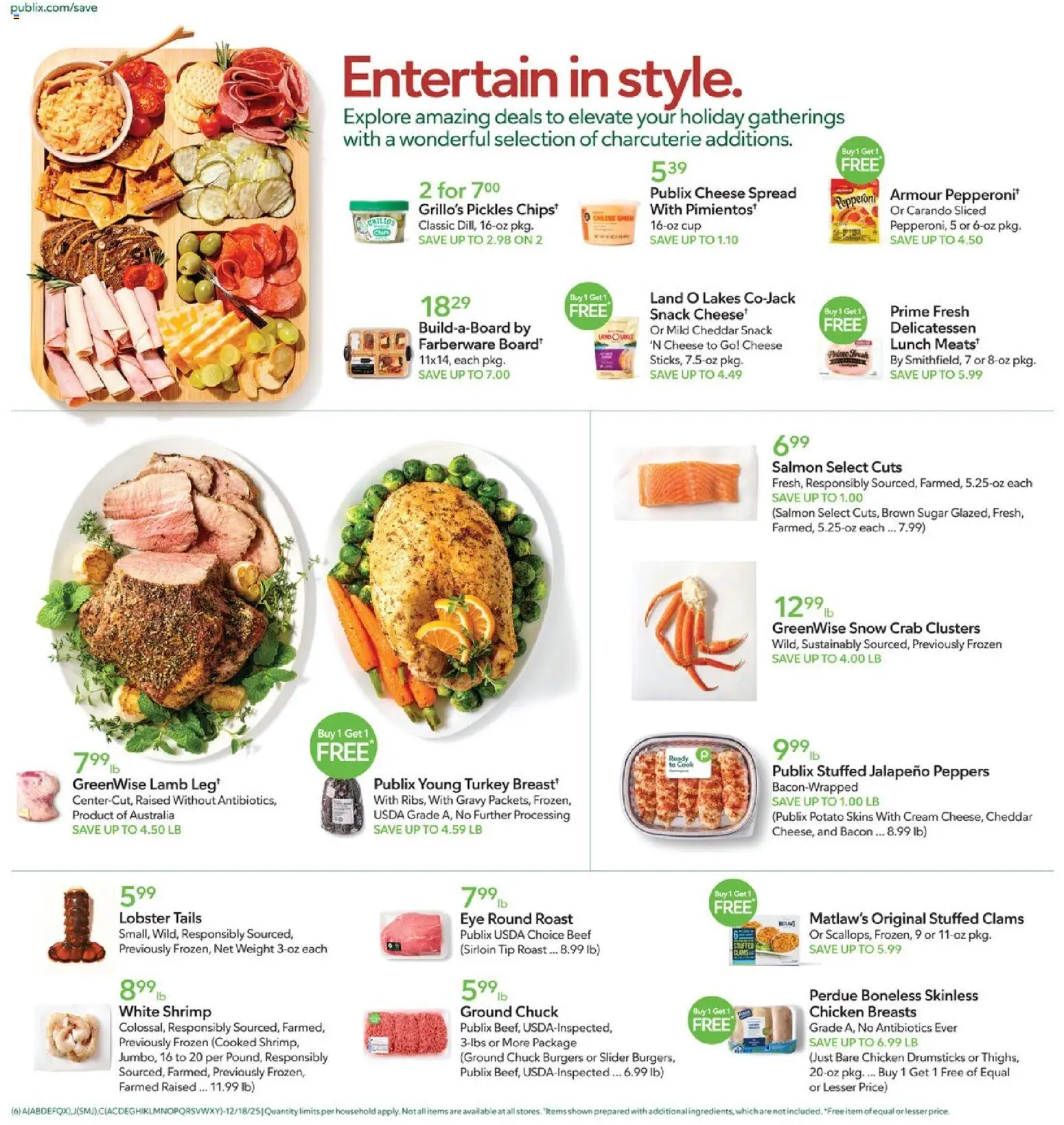 Publix Weekly Ad - valid from 17.12.2025 | Page: 6 | Products: Peppers, Jalapeno peppers, Beef, Cream