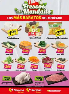 Vista previa de Soriana - Frescos del Mandado Mercado: BCS, Son y Sin, nuevo folleto de la tienda, válido en México a partir del 03.02.2026