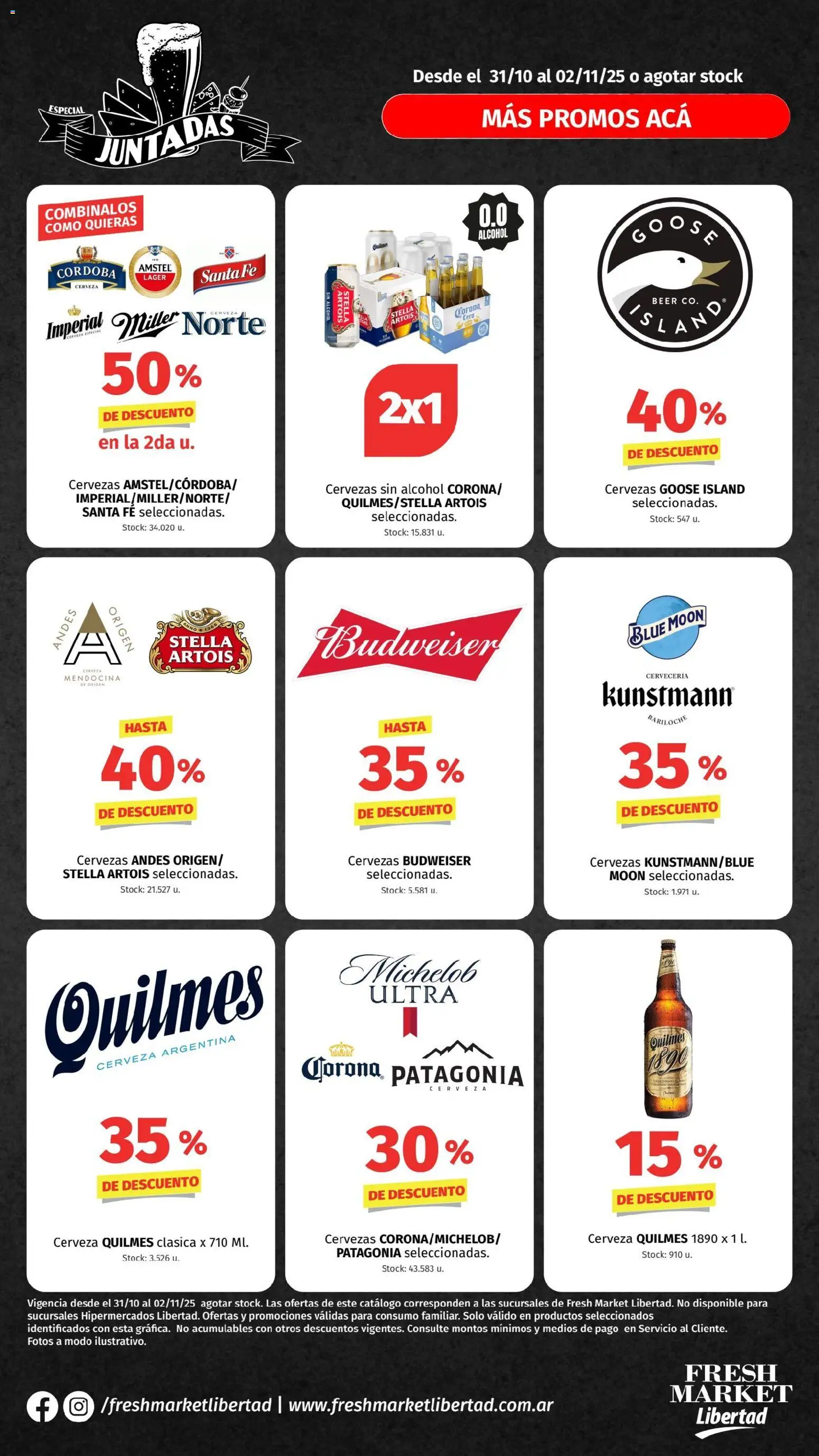 Hipermercado Libertad - JUNTADAS dot │ válido desde el 31.10.2025 | Página: 2 | Productos: Cerveza