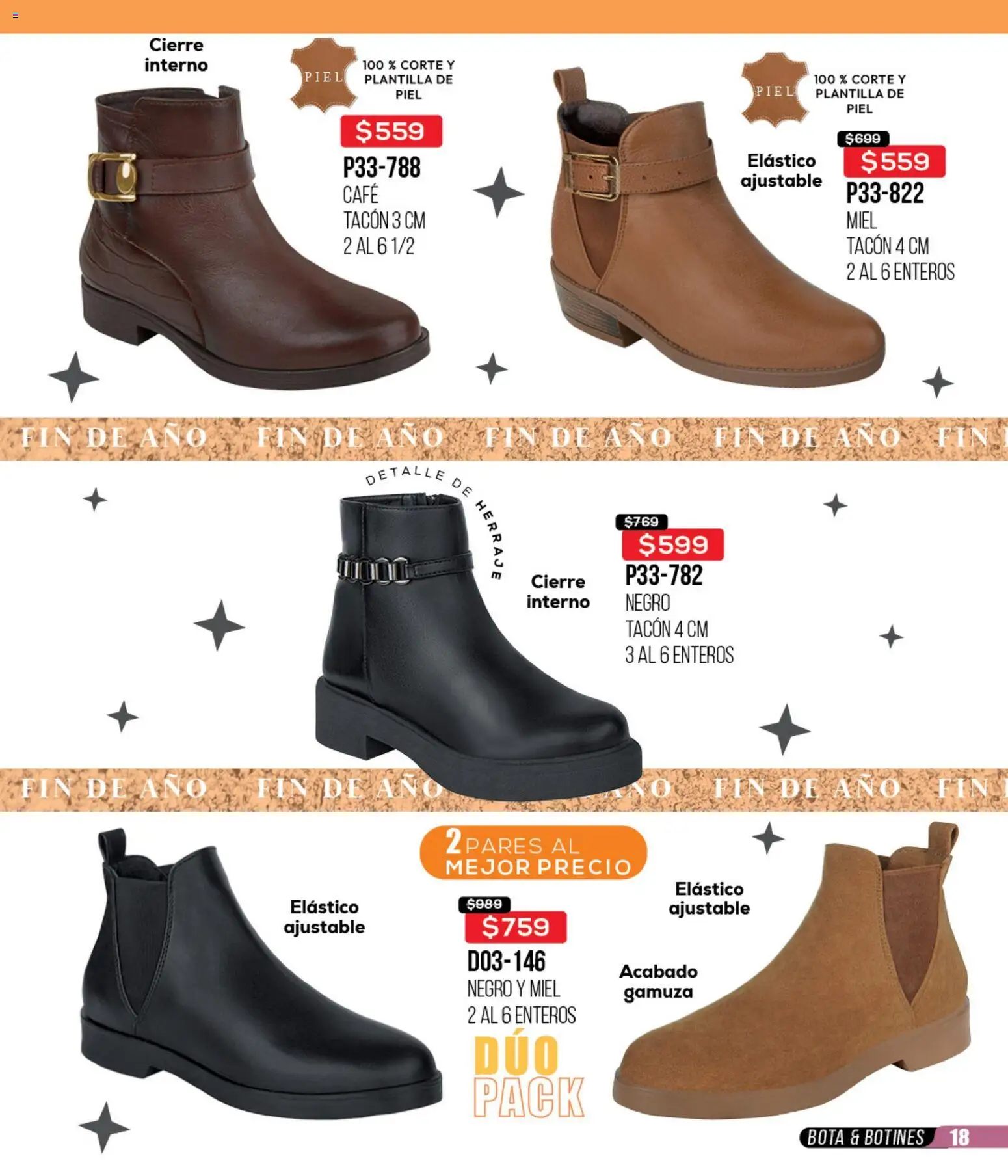 Nuevas ofertas de Cklass válidas en toda la República Mexicana desde el 15.12.2025. ¡Encuentra las mejores ofertas en Cklass catálogo Rebajas fin de año ropa! | Página: 254 | Productos: Café, Gamuza, Botines