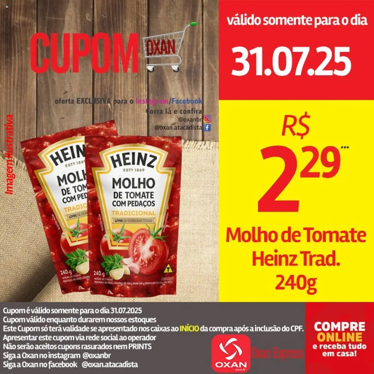 Oxan Atacadista Folheto - válido de 31.07.2025 | Página: 8 | Produtos: Molho de tomate