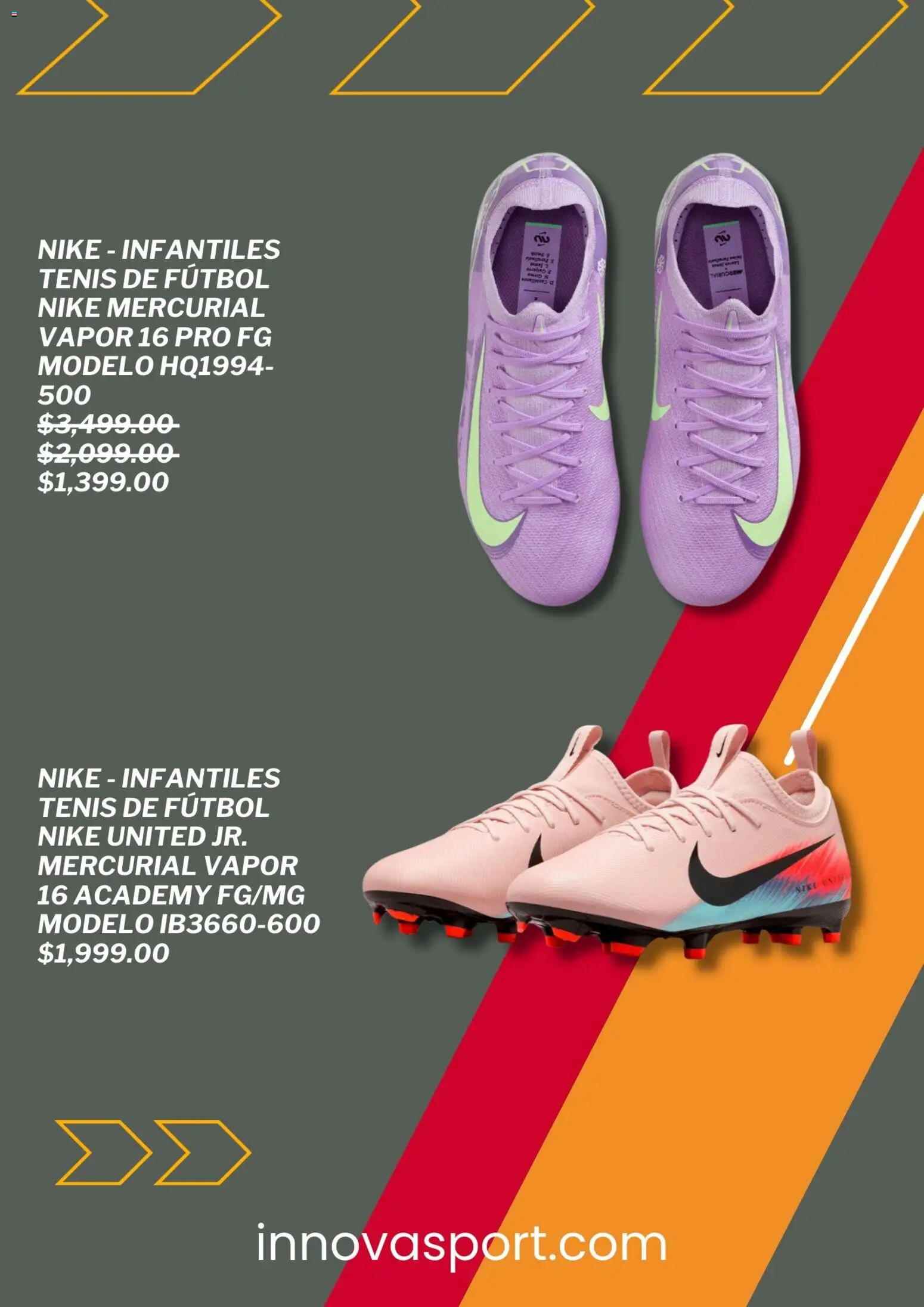 Nuevas ofertas de Innovasport válidas en toda la República Mexicana desde el 15.02.2026. ¡Encuentra las mejores ofertas en Innovasport catálogo! | Página: 5 | Productos: Tenis