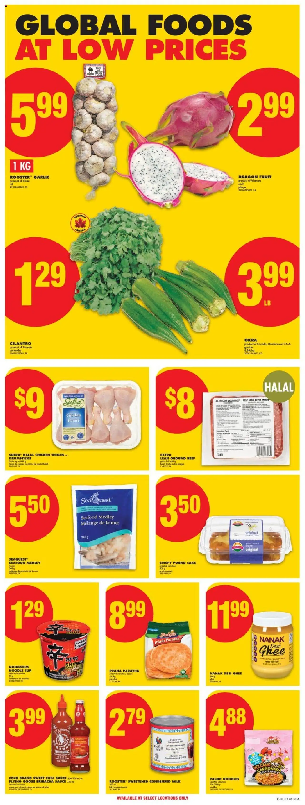 No Frills flyer valid from 25.09.2025 | Page: 11 | Products: Noodles, Beef, Milk, Chicken