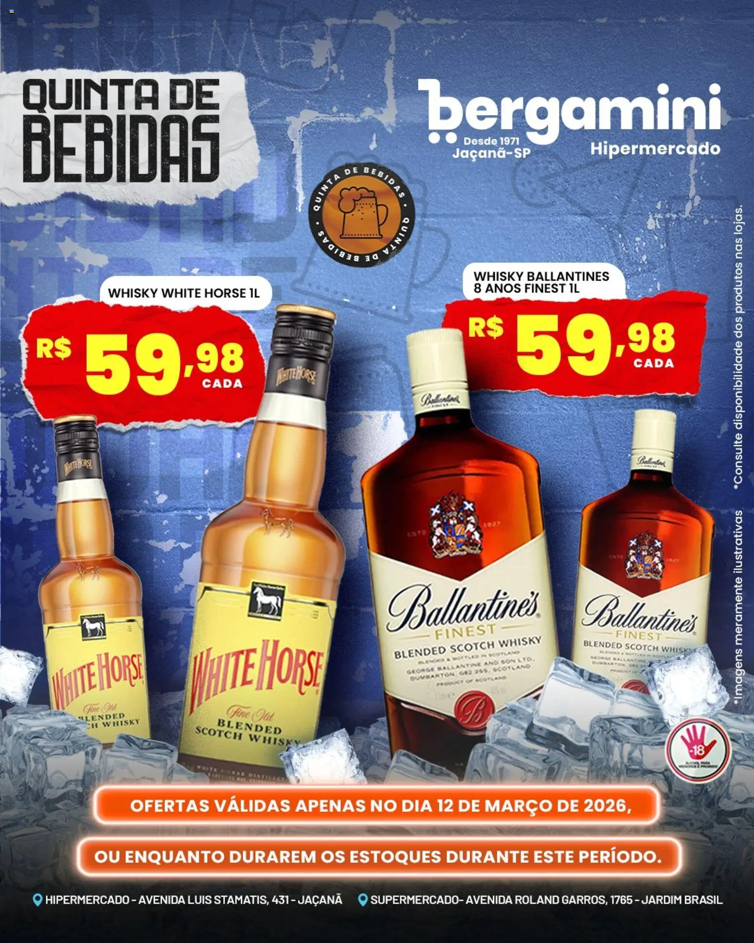 Supermercado Bergamini Folheto - válido de 12.03.2026 | Página: 7 | Produtos: Whisky