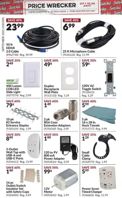 Princess Auto flyer valid from 01.09.2025 | Page: 5 | Products: PC, Cable, Microphone, Adapter