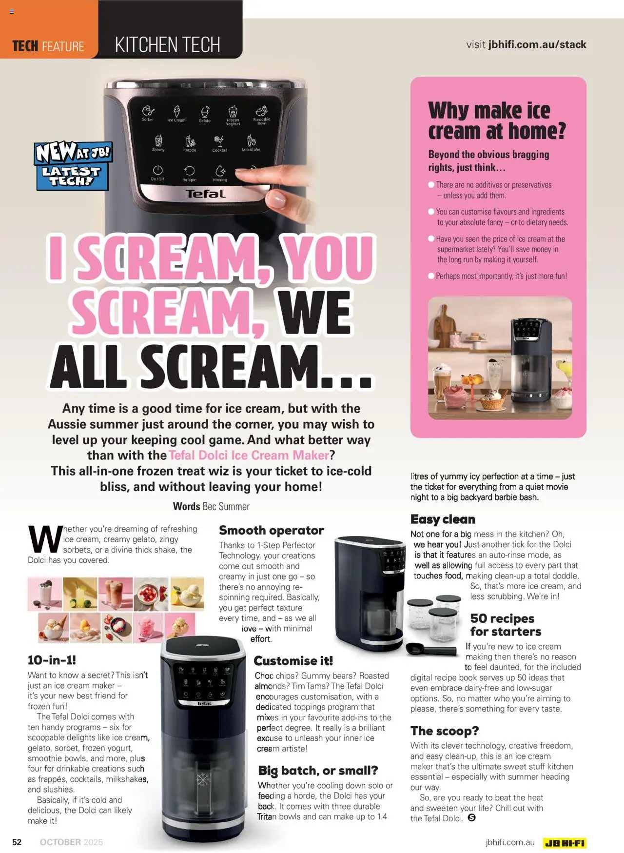 JB Hi-Fi catalogue - valid from 01.10.2025 | Page: 52 | Products: Yoghurt, Cream, Ice cream, Digital
