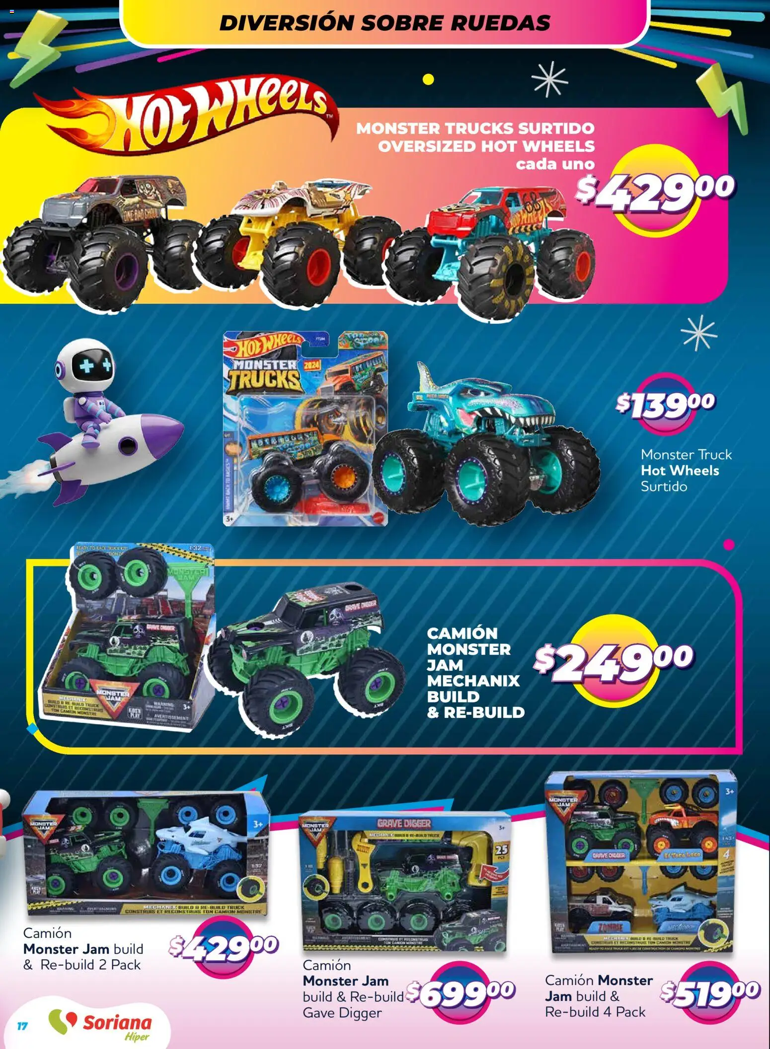 Nuevas ofertas de Soriana válidas en toda la República Mexicana desde el 27.11.2025. ¡Encuentra las mejores ofertas en Soriana - Reino de los Juguetes Súper Nacional! | Página: 17 | Productos: Sobre