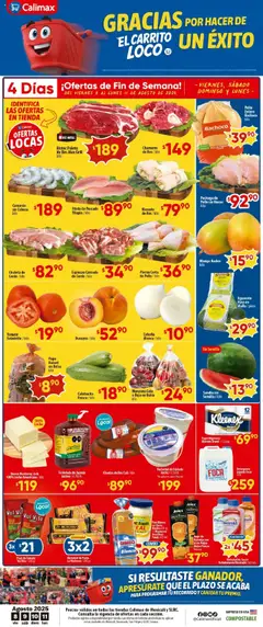 Vista previa de Calimax - Folleto Mexicali, nuevo folleto de la tienda, válido en México a partir del 08.08.2025