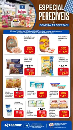 Semar Supermercado ofertas Especial Perecíveis - Pré-Visualização do folheto da loja Semar Supermercado, válido de 17.03.2026 | Página: 1